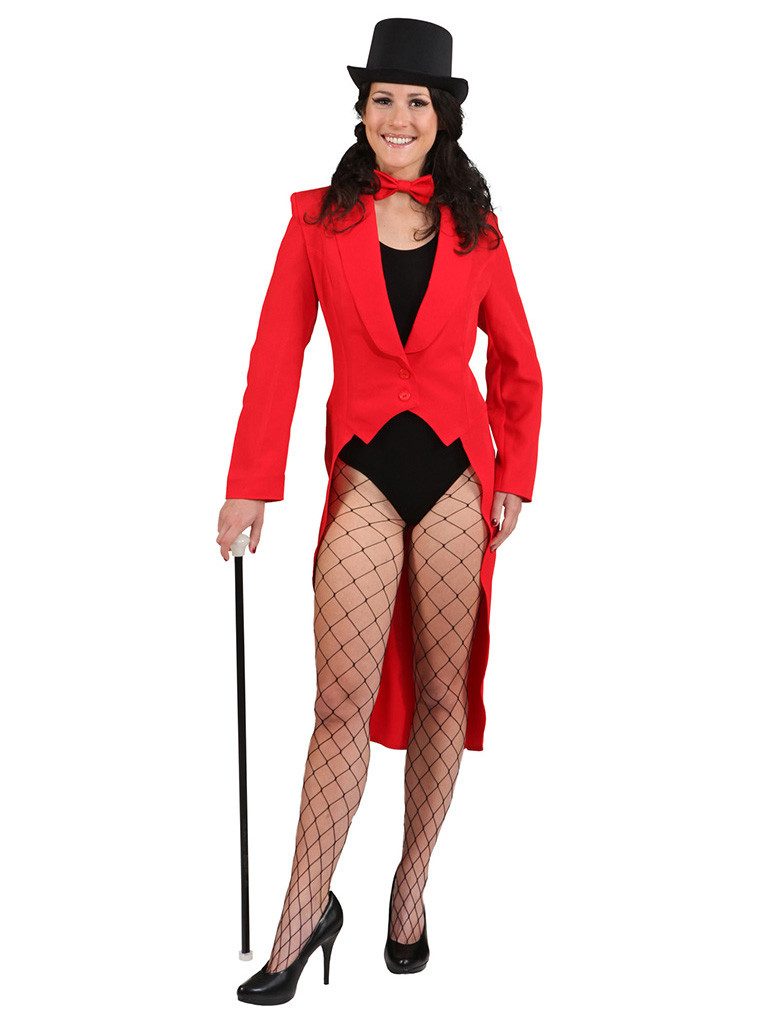 Orlob Kostüm Damenfrack rot