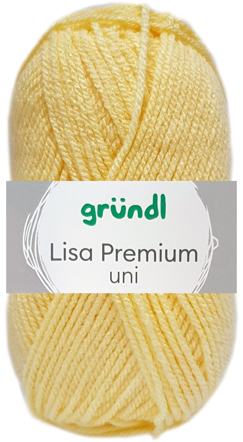 Gründl 50 Gramm Gründl Lisa Premium Uni Bastelgarn