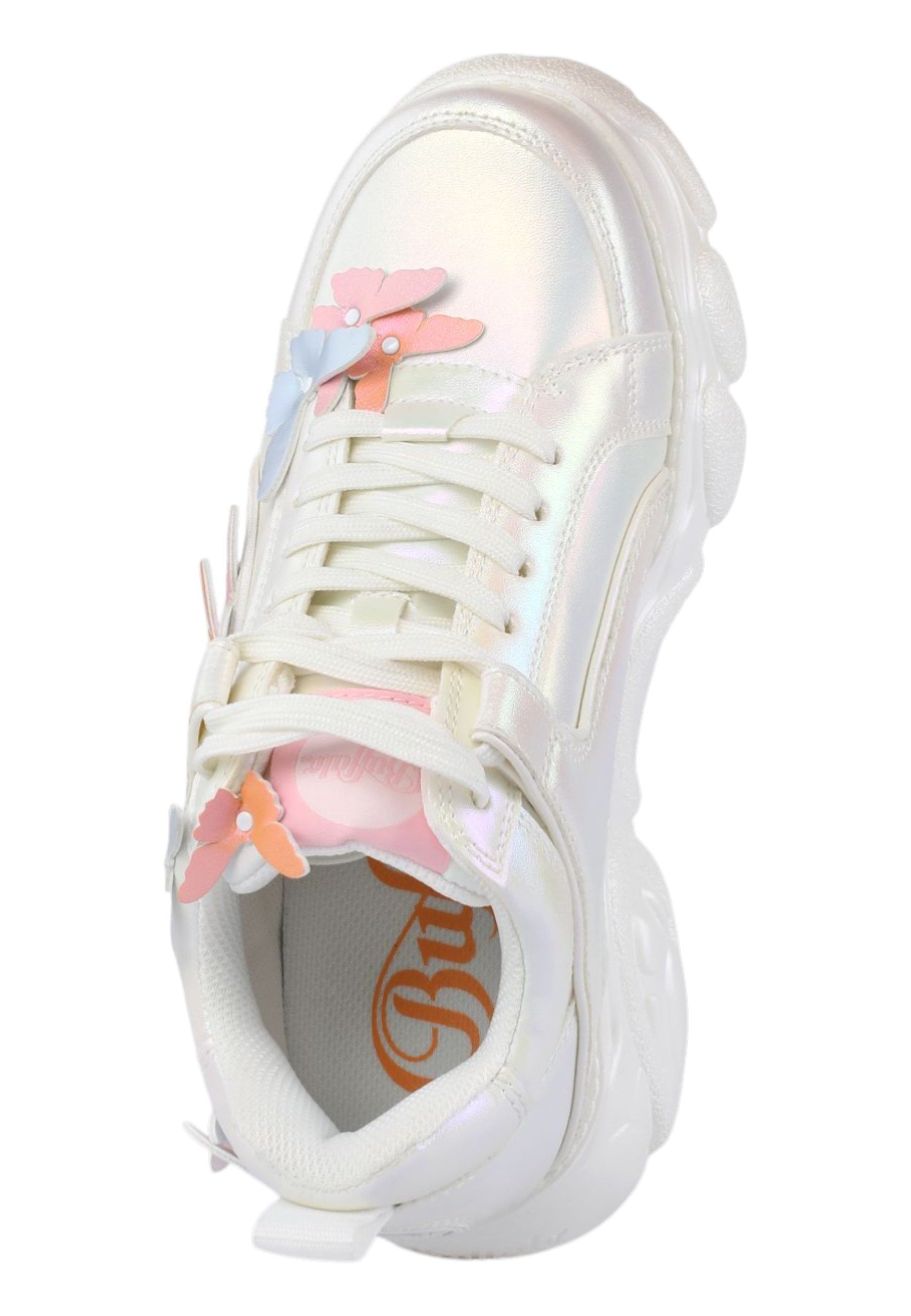Buffalo 1636689 CLD Corin Butterfly White Pink Sneaker – Bild 4 von 5