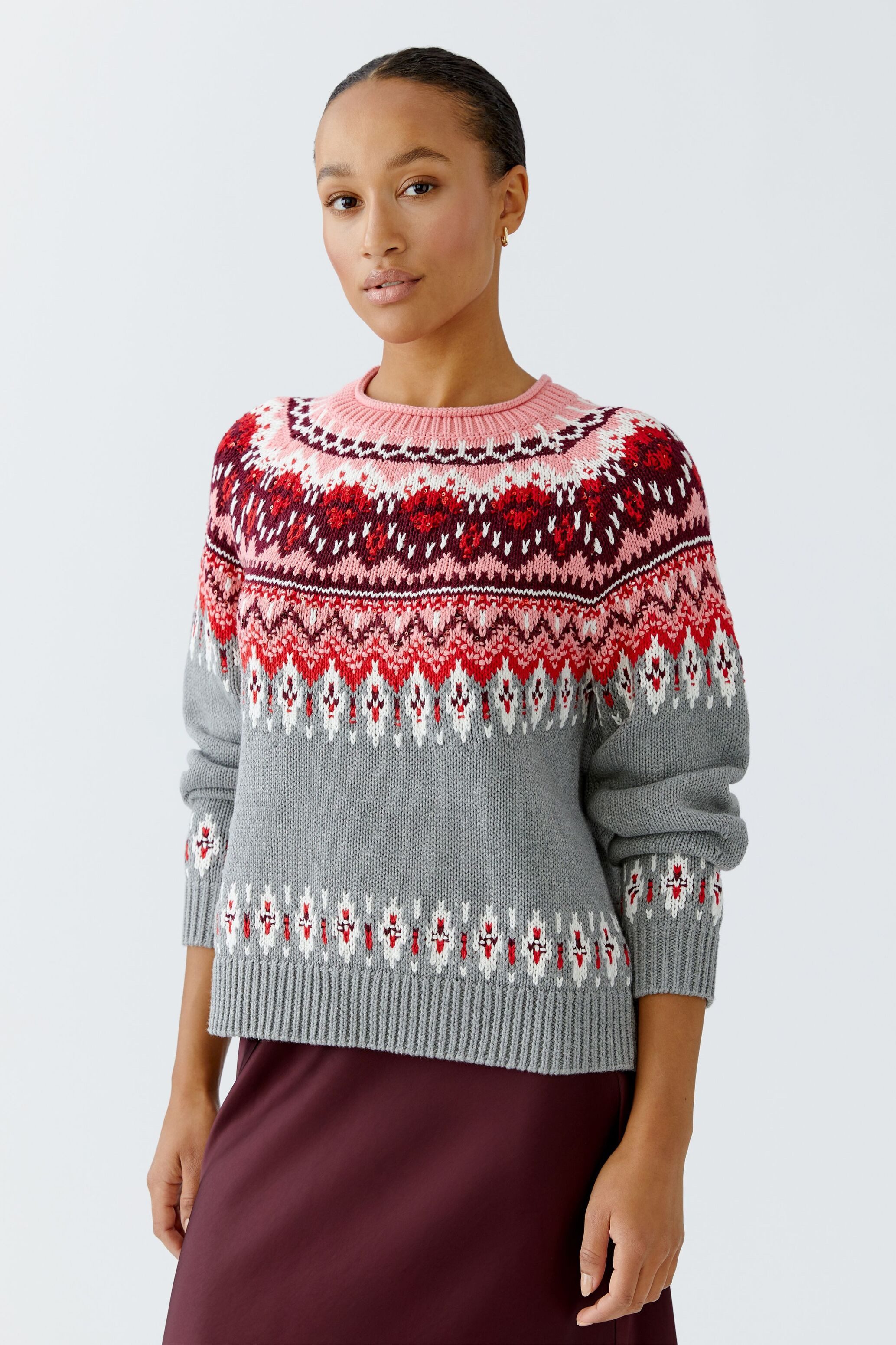 Oui Rundhalspullover Pullover günstig online kaufen