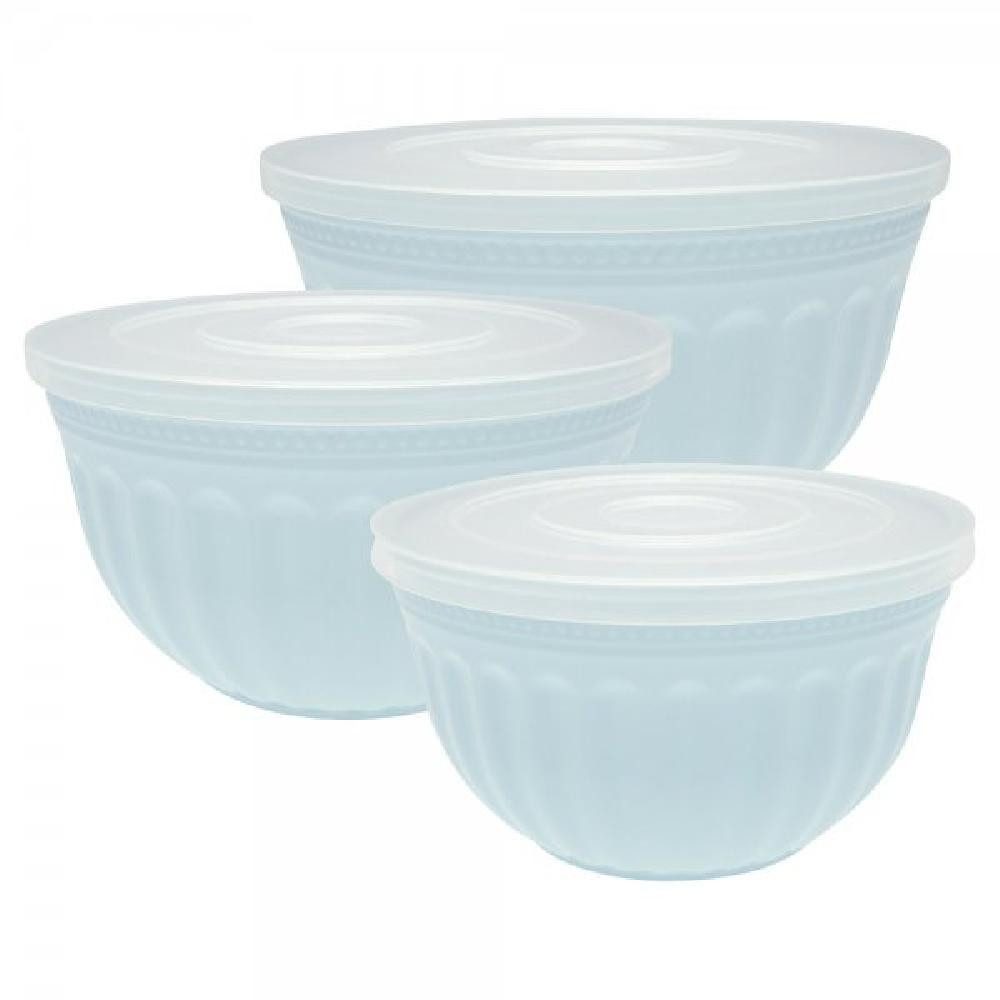 Greengate Schüssel Schüssel Set mit Deckel Alice Pale Blue (3-teilig)
