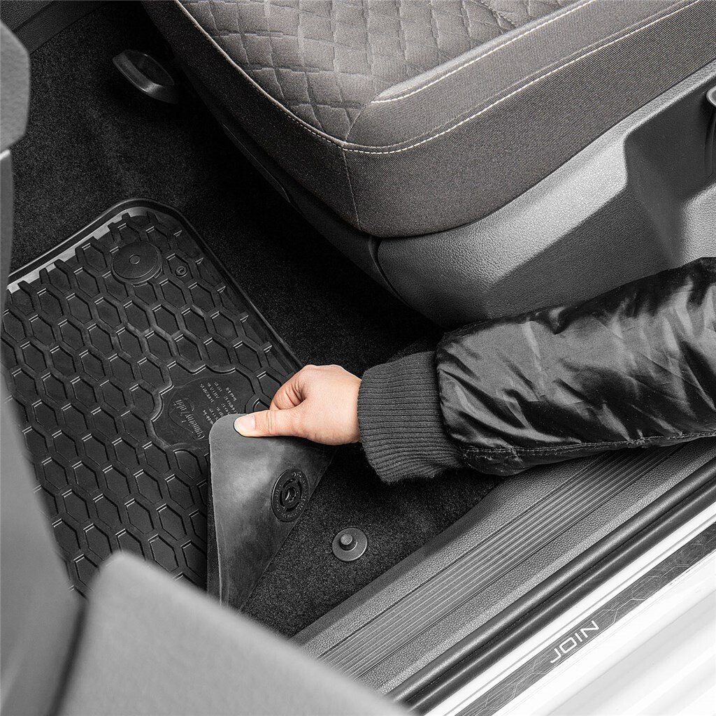 Auto-Fußmatten passend Skoda Tarraco HEYNER für Tiguan VW Kodiaq, Fußmatten-Set Allspace,
