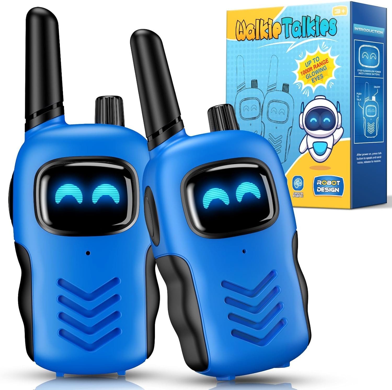 LaCute Walkie Talkie Kinder Walkie Talkie Spielzeug mit Funkgerät LED-Display für Outdoor, (Kinder Walkie Talkie Spielzeug Set mit zwei Geräten für Outdoor, 2-St., Kinder Walkie Talkie Spielzeug Set inklusive Lanyards und Geschenkbox), Automatische Rauschunterdrückung LED-Display Kindgerechtes Design