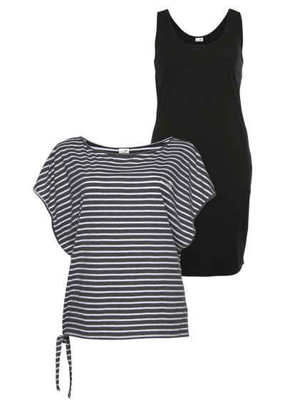 KangaROOS Jerseykleid (Set, 2-tlg., mit T-Shirt) für einen sommerlichen Kombi-Look