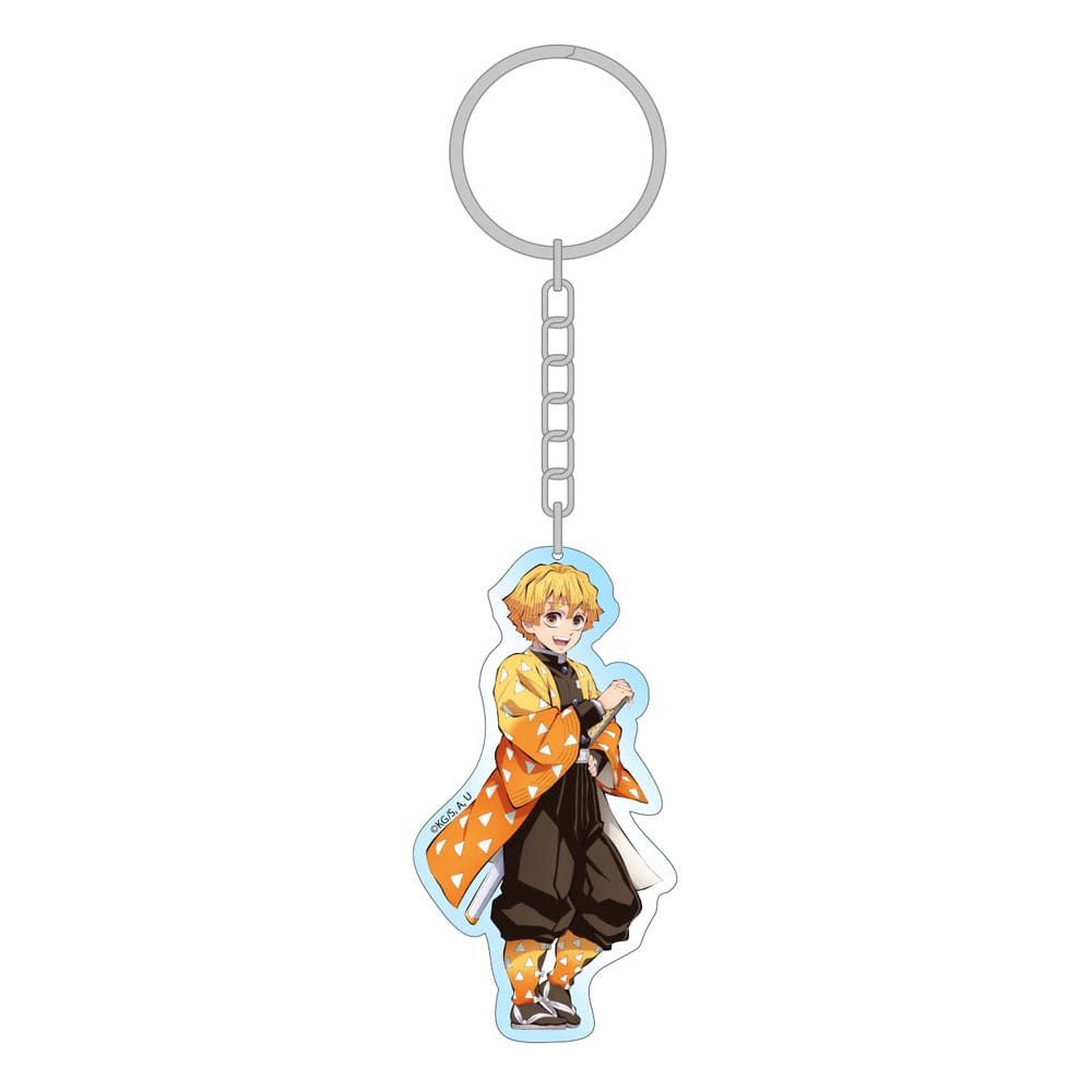 Sakami Merchandise Schlüsselanhänger Demon Slayer Acryl Schlüsselanhänger Zenitsu Holographic 7 cm