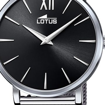Lotus Quarzuhr Lotus Damen Armbanduhr Smart Casual, Damenuhr rund, mittel (ca. 33mm) Edelstahlarmband silber