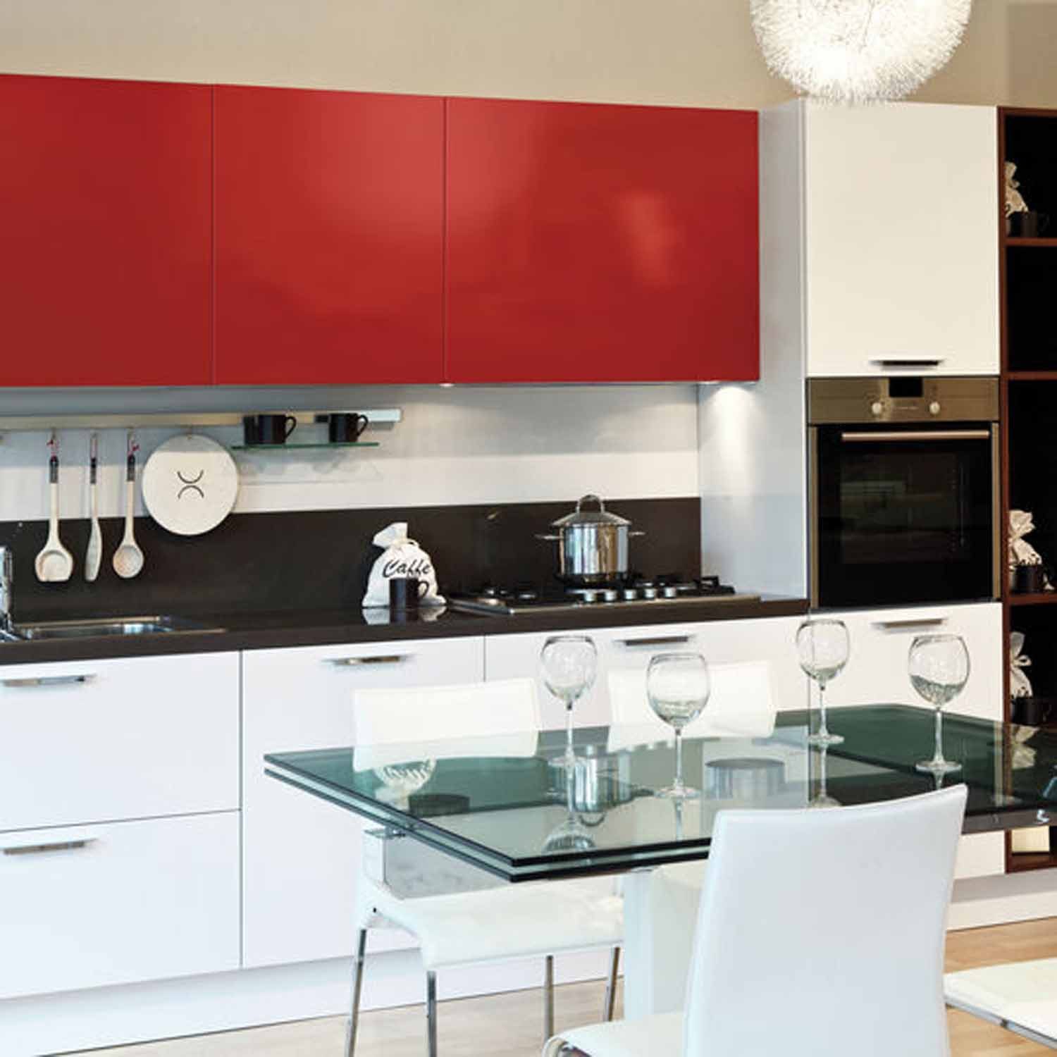 d-c-fix Möbelfolie Uni matt signalrot - selbstklebende Dekofolie Klebefolie Möbel Küche, Designfolie 210 x 90cm - zuschneidbar und rückstandslos entfernbar – Bild 2 von 4
