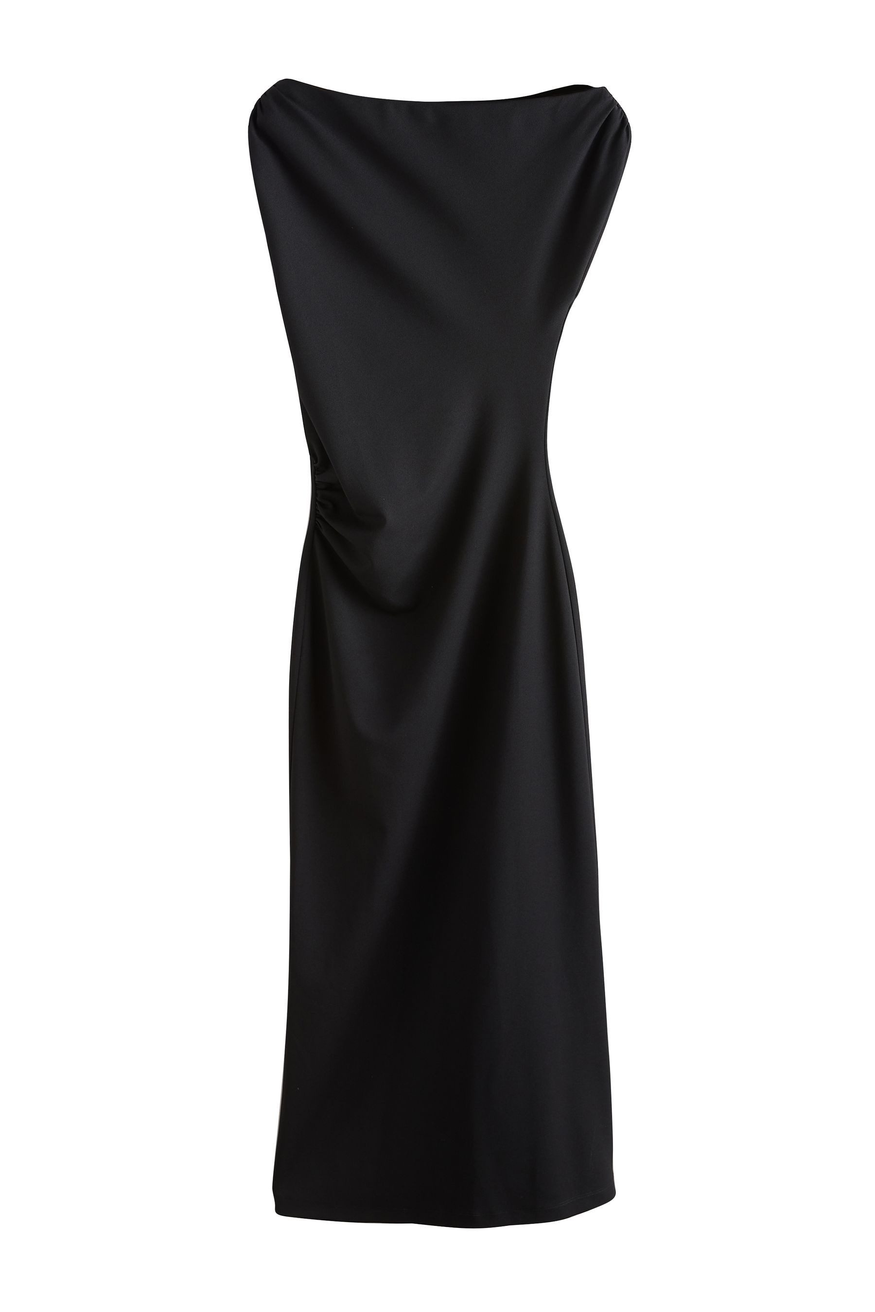 Next Midikleid Gerafftes, drapiertes Midikleid (1-tlg)