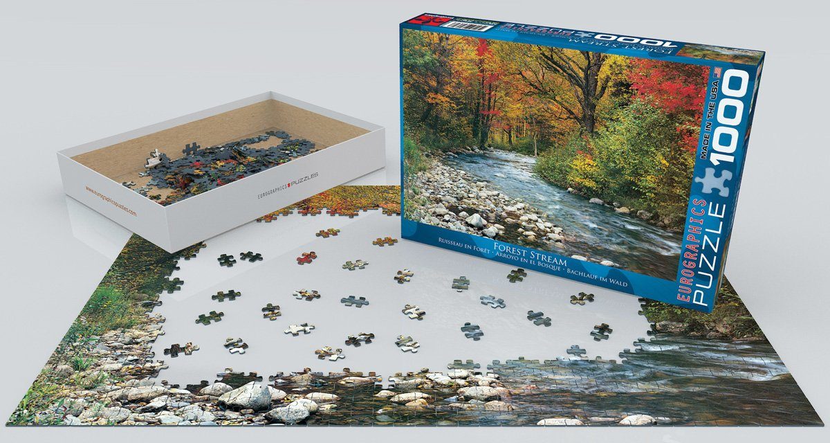 Wald Ruhiger empireposter Format 1000 cm, Puzzle im Teile - - Puzzleteile 1000 68x48 Puzzle Fluss