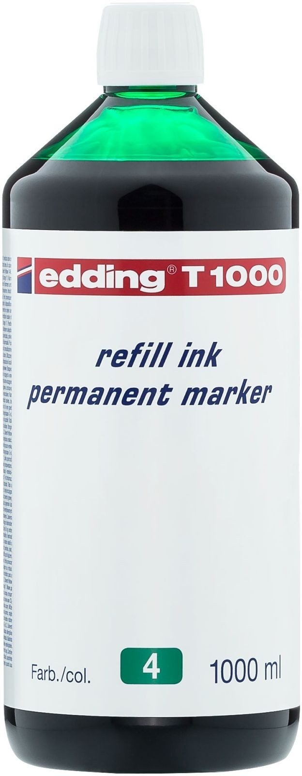 edding Füllhalter Nachfülltinte edding T 1000 für edding Permanentmarker 1000ml grün
