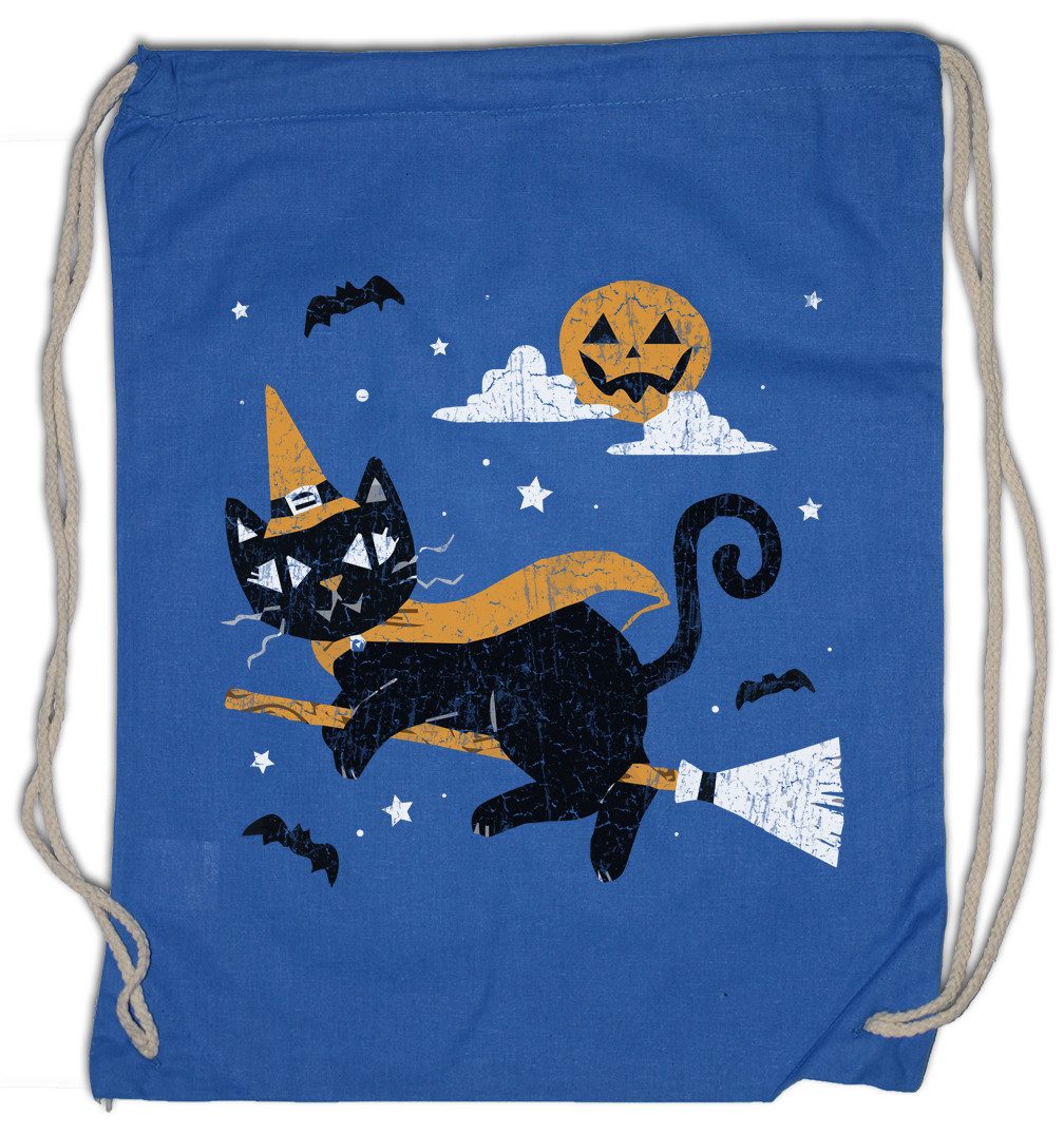 Urban Backwoods Turnbeutel Halloween Cat Witch Turnbeutel Katzen Kätzchen Schwarzer Kater Katze (1-tlg), Hexe Cat Balck Kitty