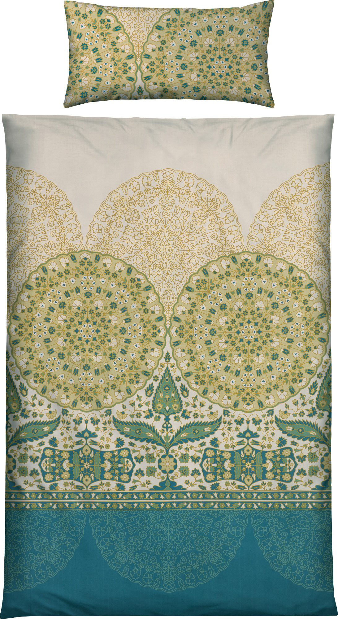 REDBEST Bettwäsche Bettwäsche, Mako-Satin, Satin Paisley/Ornamente