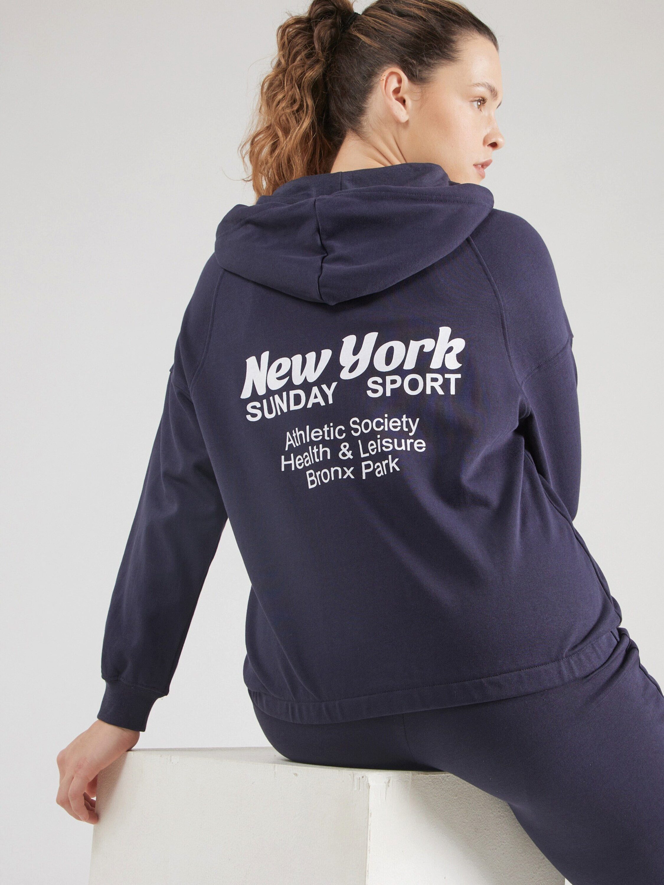 ONLY CARMAKOMA Sweatjacke CARDAZE (1-tlg) Drapiert/gerafft