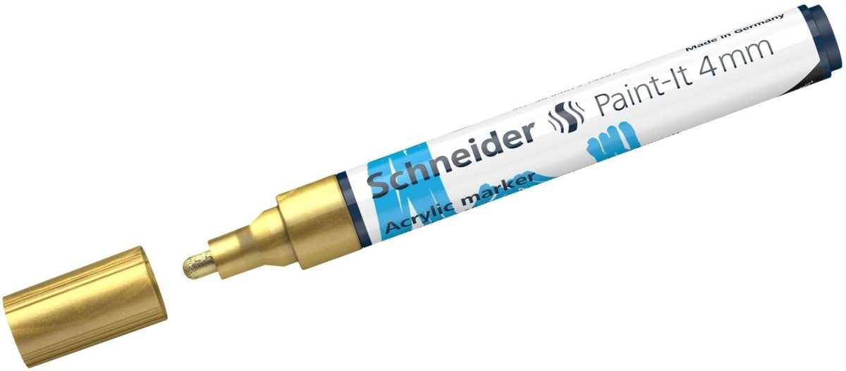 Thumbnail - SCHNEIDER Permanentmarker Acrylmarker Paint-It 320 4mm gold