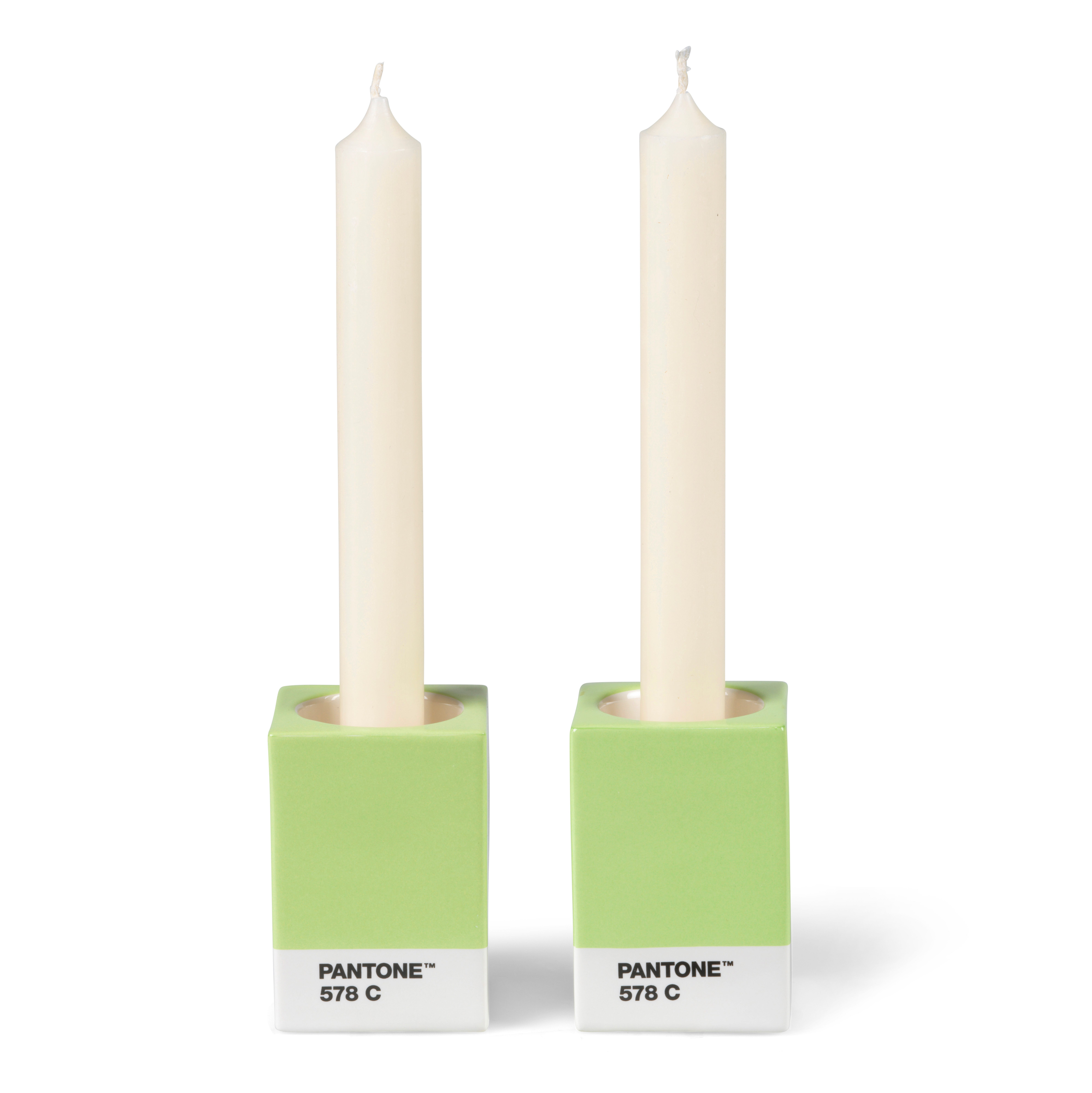 PANTONE Kerzenständer Porzellan, verschiedene Farben und Sets (2 St)
