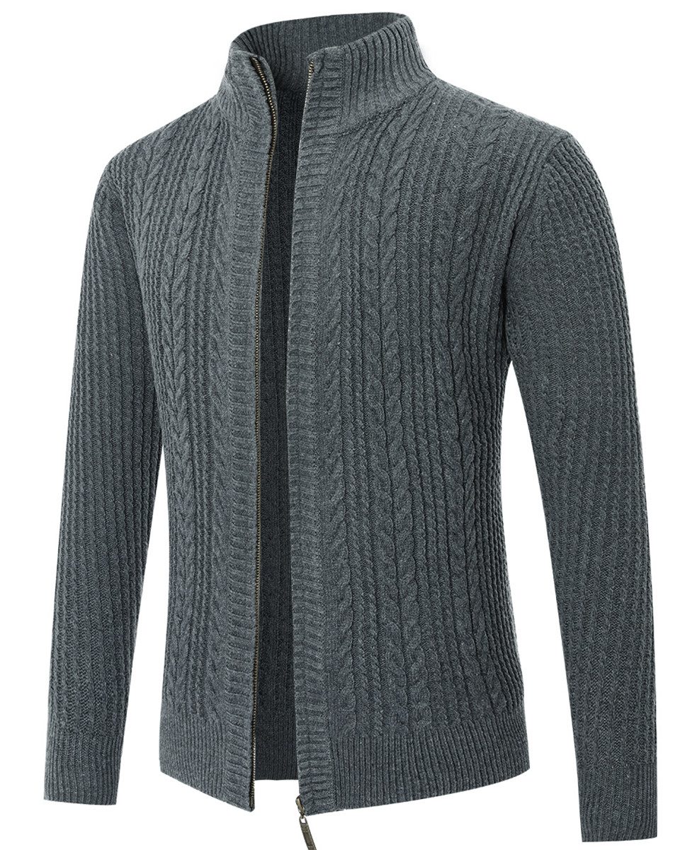 Allthemen Cardigan Herren Strickjacke mit Reißverschluss günstig online kaufen