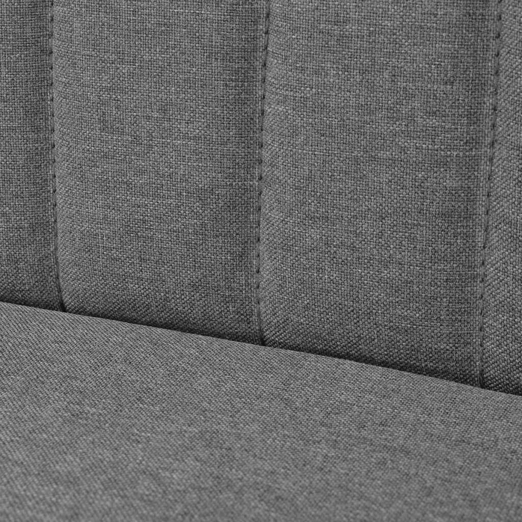 Sofa 77 Stoff 55,5 x cm 117 x Hellgrau furnicato