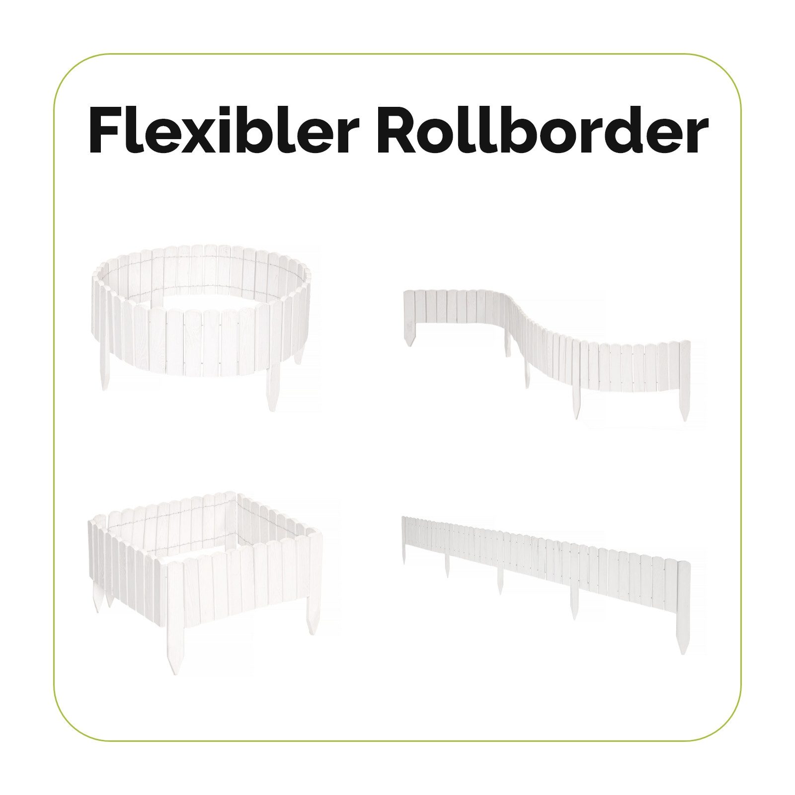 Garronda Rasenkante Beeteinfassung Holz Rollzaun Flexibler günstig online kaufen
