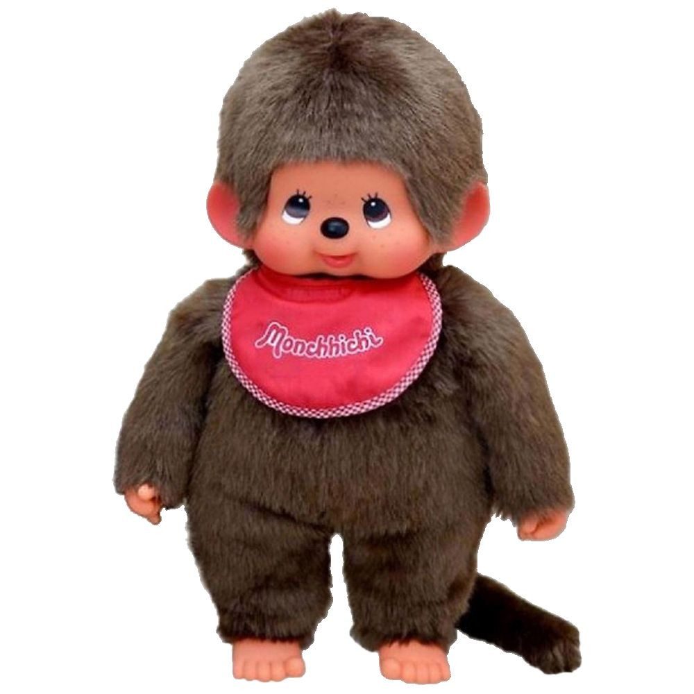 Monchhichi Plüschfigur Classic Junge 45 cm Monchhichi Puppe mit rotem Lätzchen