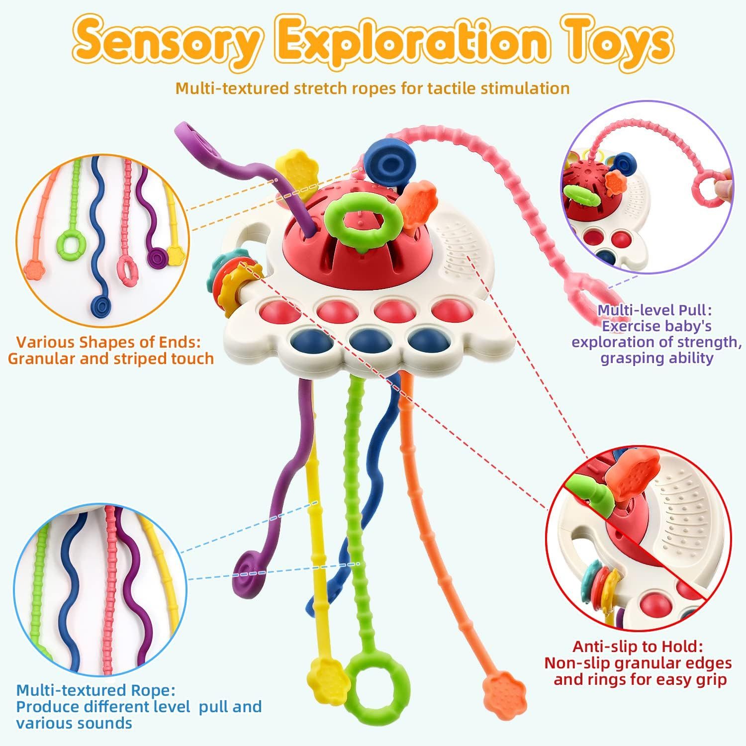 RWEUOQ Lernspielzeug Montessori Spielzeug Pull String günstig online kaufen