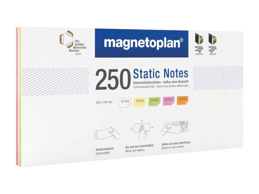 magnetoplan® Moderationskoffer magnetoplan Moderationskarten 'Static Notes', 200