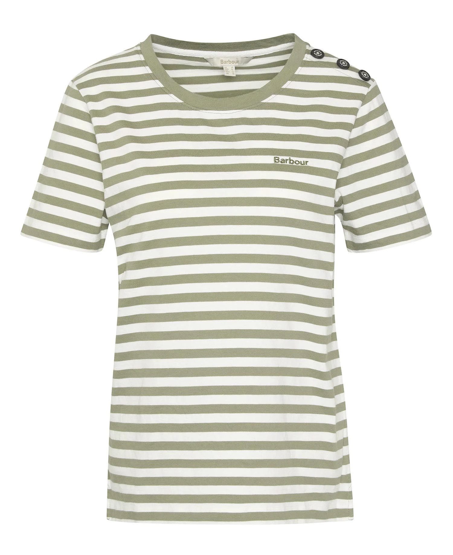 Barbour T-Shirt BARBOUR T-Shirt Ferryside Striped Dusky Green