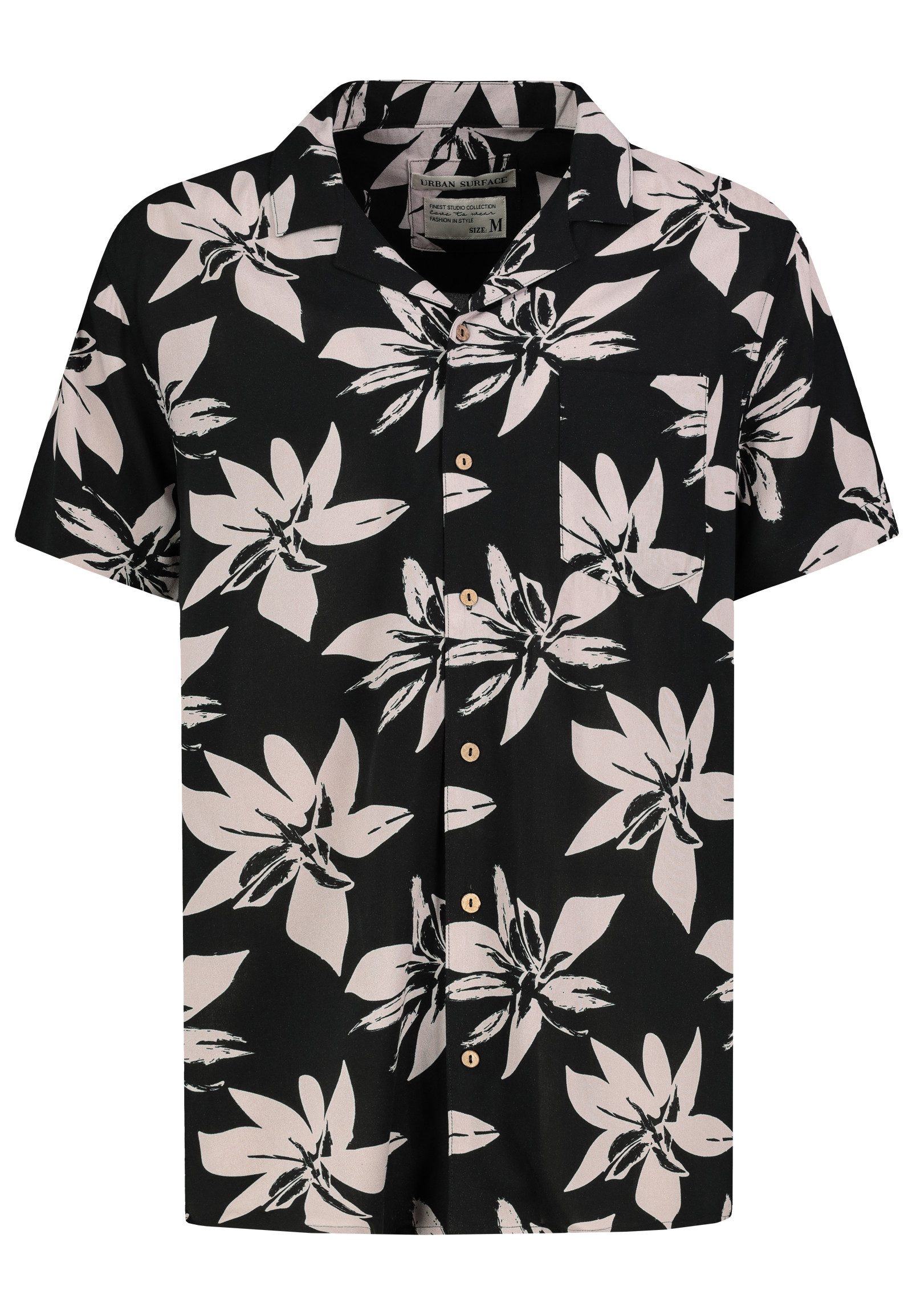 Urban Surface Kurzarmhemd Kurzarm- mit botanischem günstig online kaufen