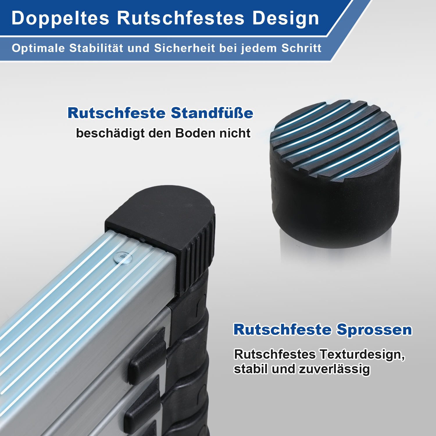 Clanmacy Professional 5M Aluminum Telescopic Ladder, 150kg Load Capacity, Multi-Purpose Ladder (Telescopic Ladder, Extension Ladder, Folding Ladder, Sliding Ladder, Heavy-Duty Telescopic Ladder, High-Quality Aluminum Material), Effortless Portability, Independent Locking Mechanism, Foolproof Operation