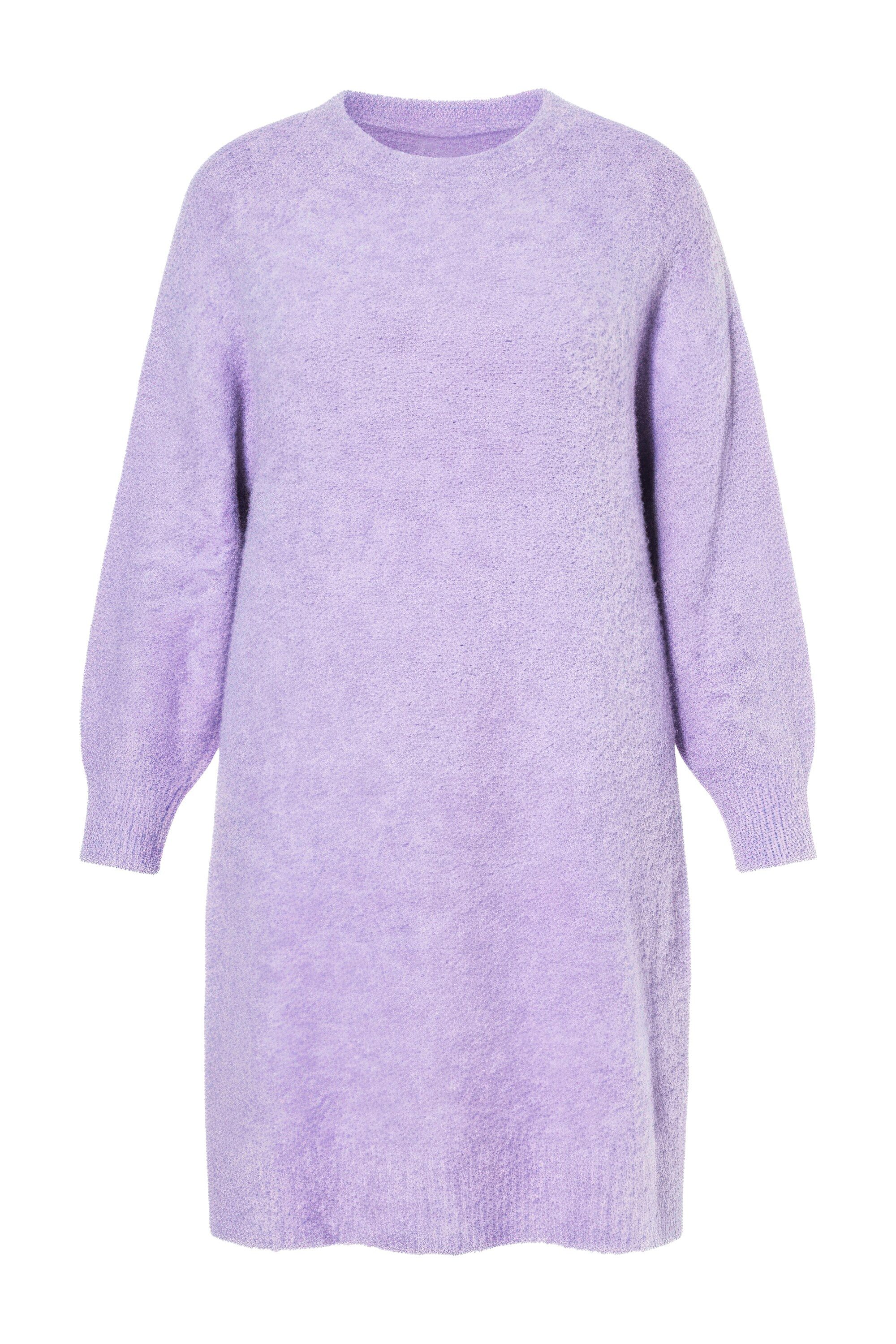 Minikleid Strickkleid oversized Flauschstrick Langarm