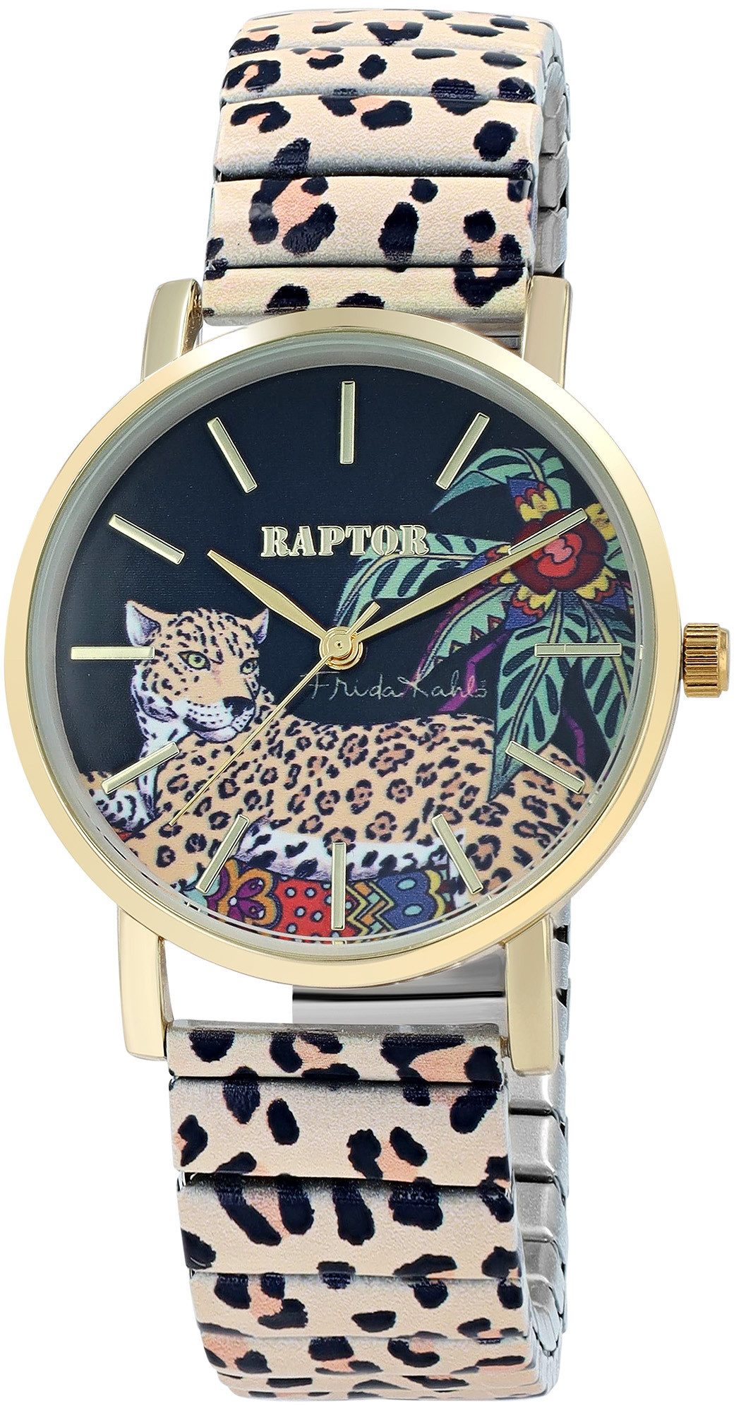 Raptor Quarzuhr Frida Kahlo Edition, Mineralglas