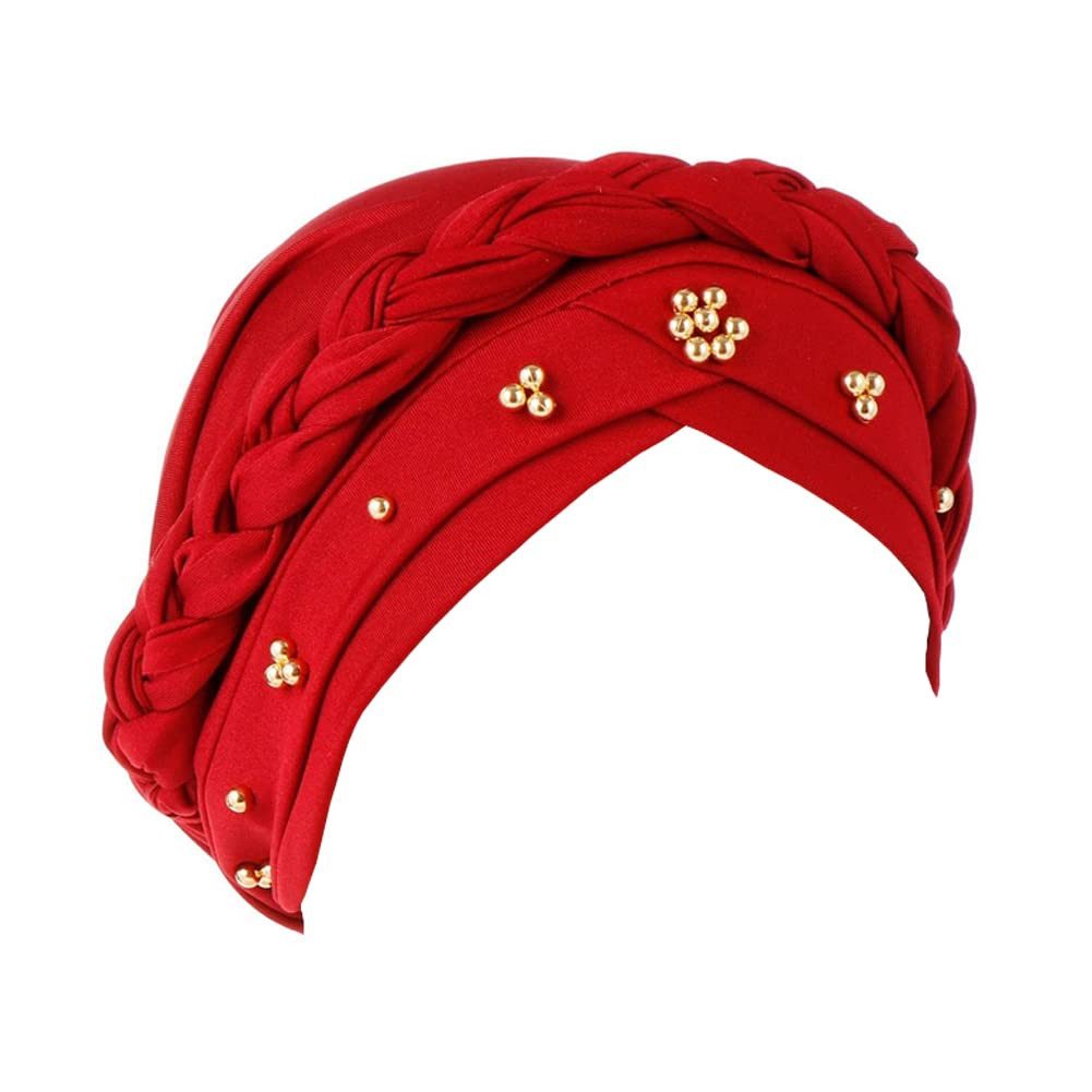 Zaewry Kopftuch Damen-Turban – Vorgebundener Chemo-Kopftuch, Beanie, Mütze, mit gedrehter – Kopfbedeckung für Krebspatientinnen