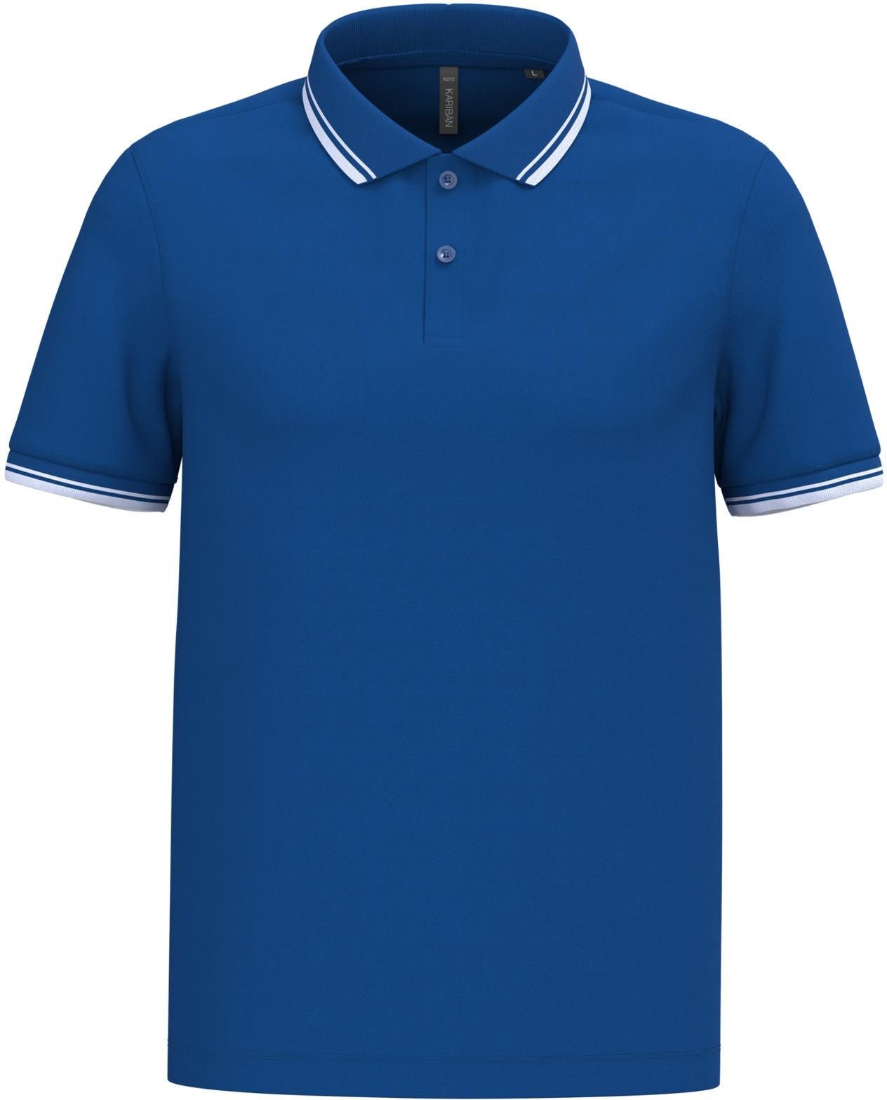 Kariban Poloshirt Polohemd für Herren mit kurzen Ärmeln und kontrastfarbene günstig online kaufen