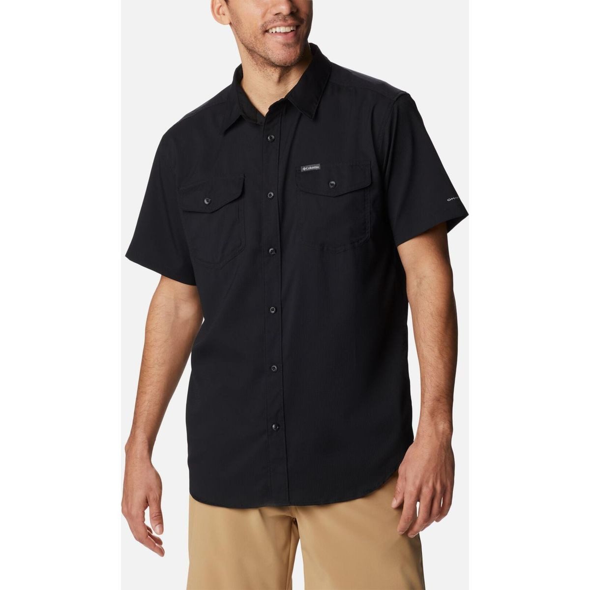Columbia Outdoorbluse Utilizer II Solid Short Sleeve Shirt Ideales Hemd für Outdoor-Abenteuer, das Feuchtigkeit ableitet