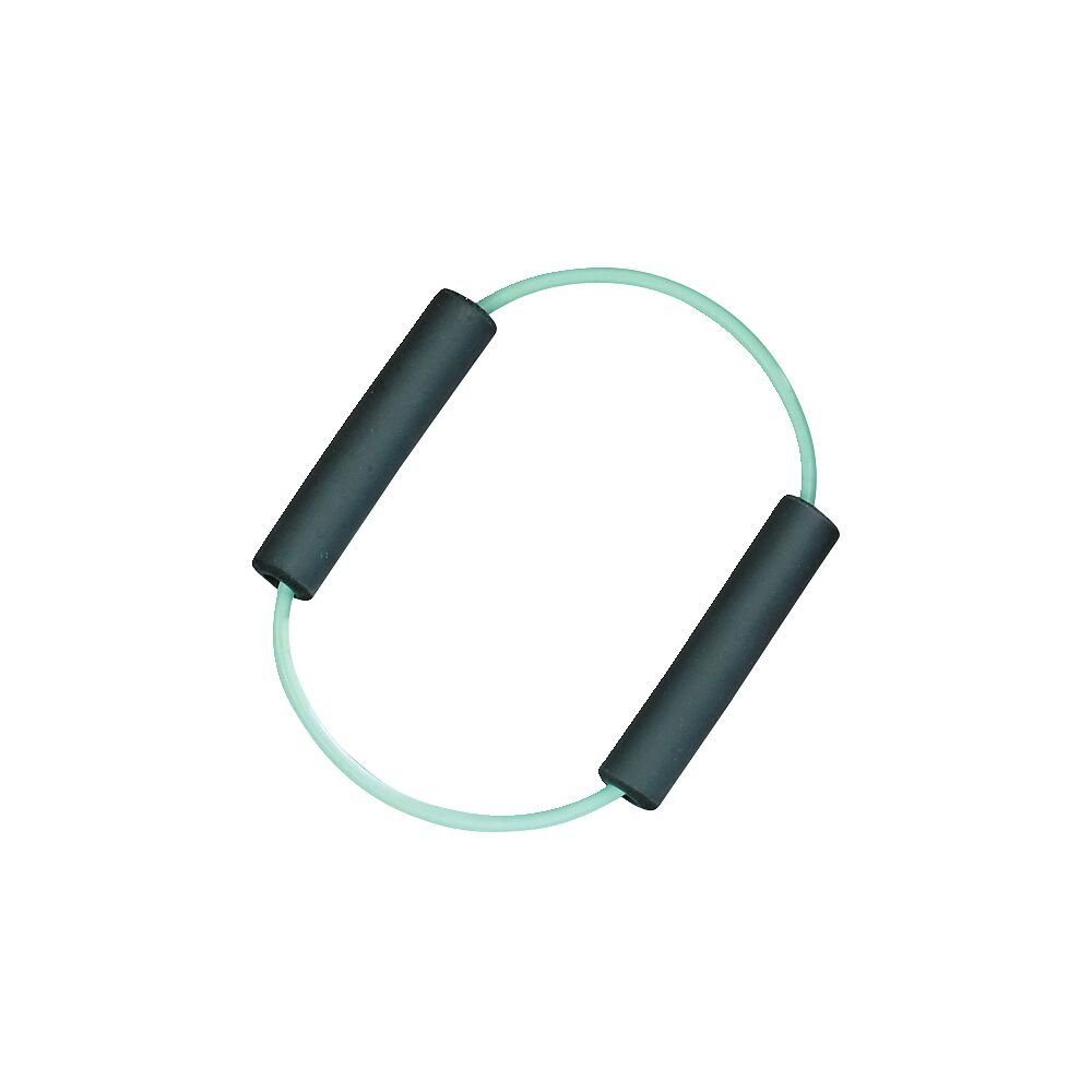 Sport-Thieme Stretchband Fitness-Tube-Set Ring, Fitness- und Trainingsgerät für Oberkörper und Beine Grün, leicht