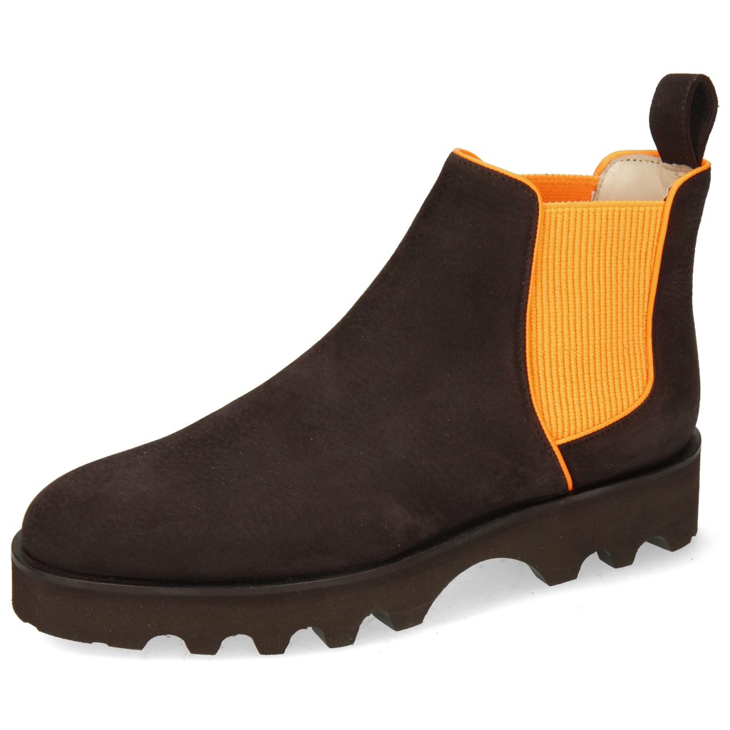 Melvin & Hamilton Susan 70 Stiefelette Como Dark Brown Orange Nappa