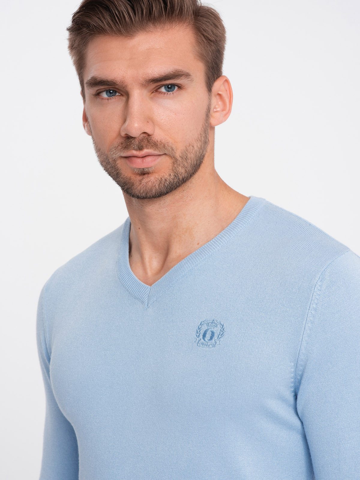 OMBRE V-Ausschnitt-Pullover Eleganter Herrenpullover mit V-Ausschnitt günstig online kaufen