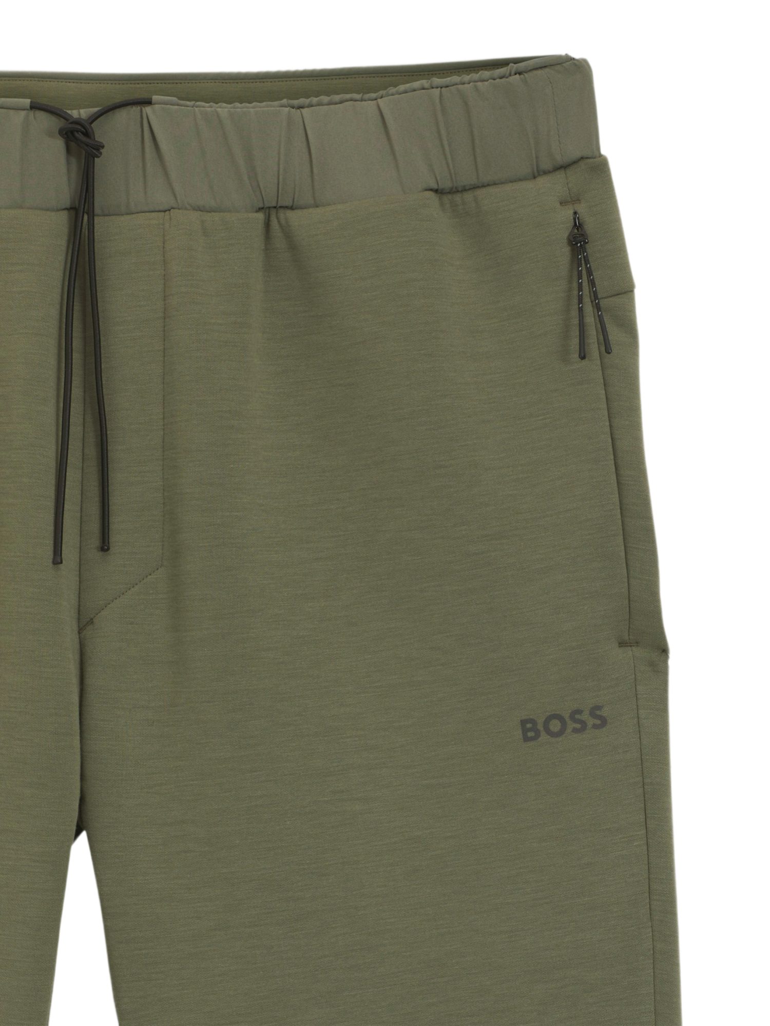 BOSS GREEN Sweathose BOSS Men Green grün, Freizeit, Polyester, Unifarben, Relaxed Fit, Mittel