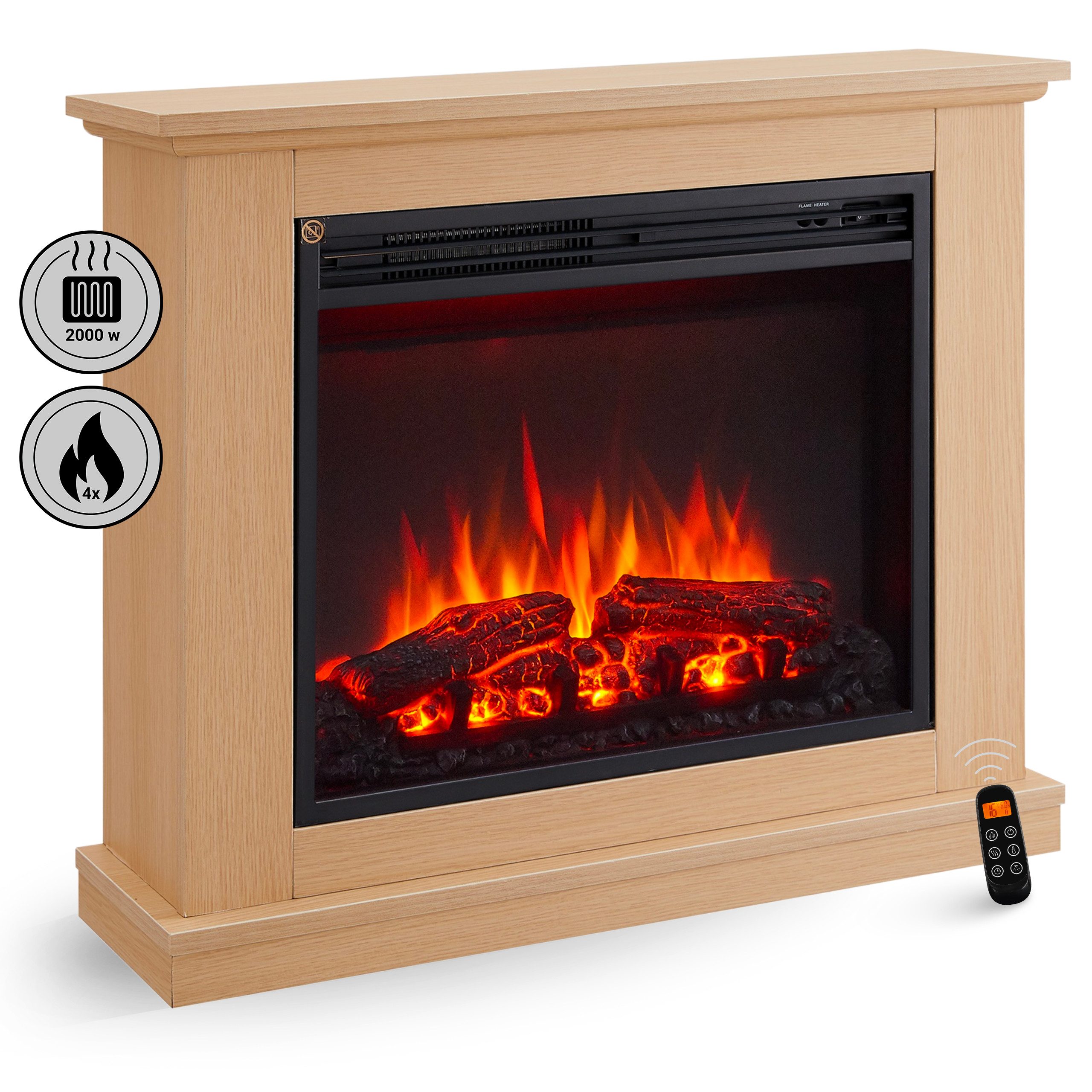 Balderia Elektrokamin Elektrokamin BALDERIA Phanos - Standkamin - Helle Eic günstig online kaufen