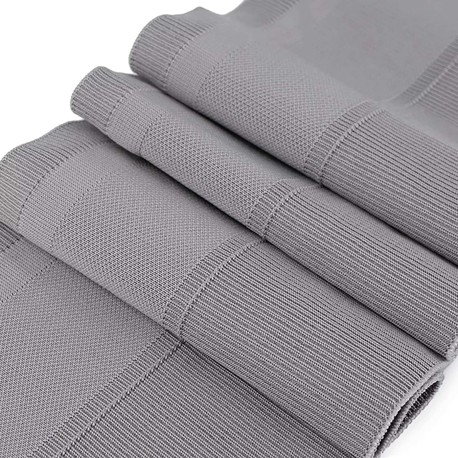 maDDma Stoff Bündchen mit Tunnel für Kordel 14 x 80 cm, grau