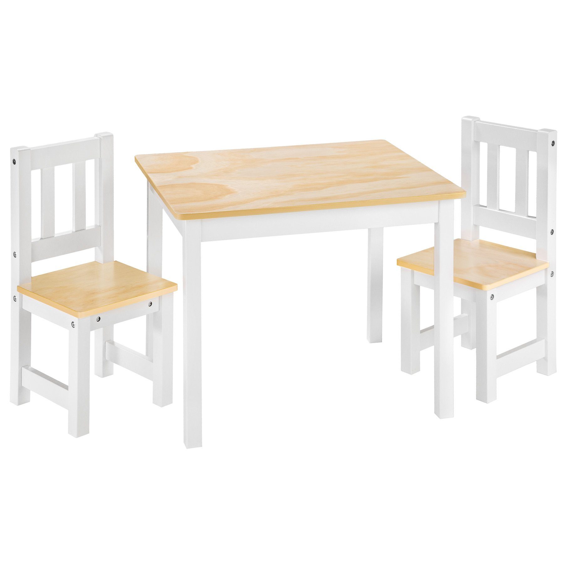 tectake Sitzgruppe Sitzgruppe Alice, (Set, 3-tlg), Esstisch-Set