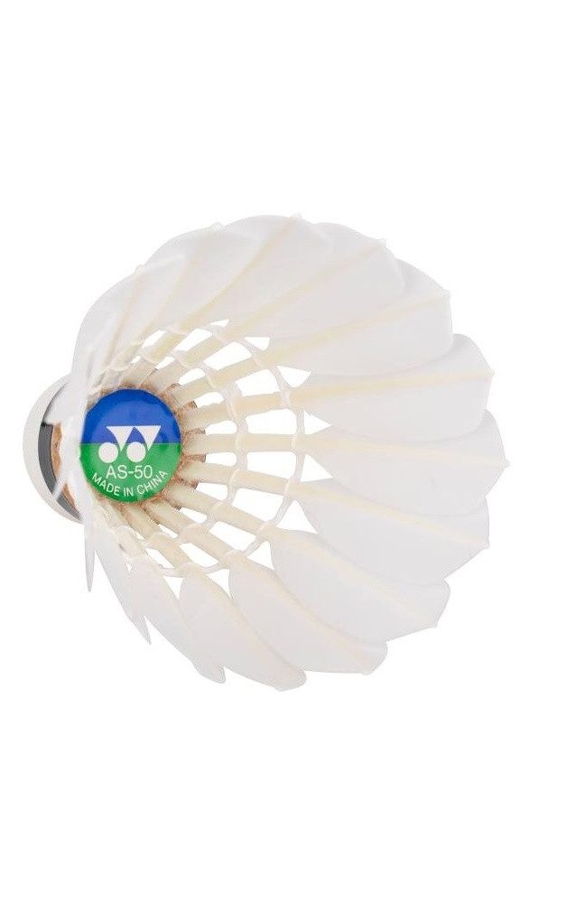 Yonex Badmintonball Aerosensa 50 Premium-Gänsefeder weiss Dose 12er, Geschwindigkeit: 1