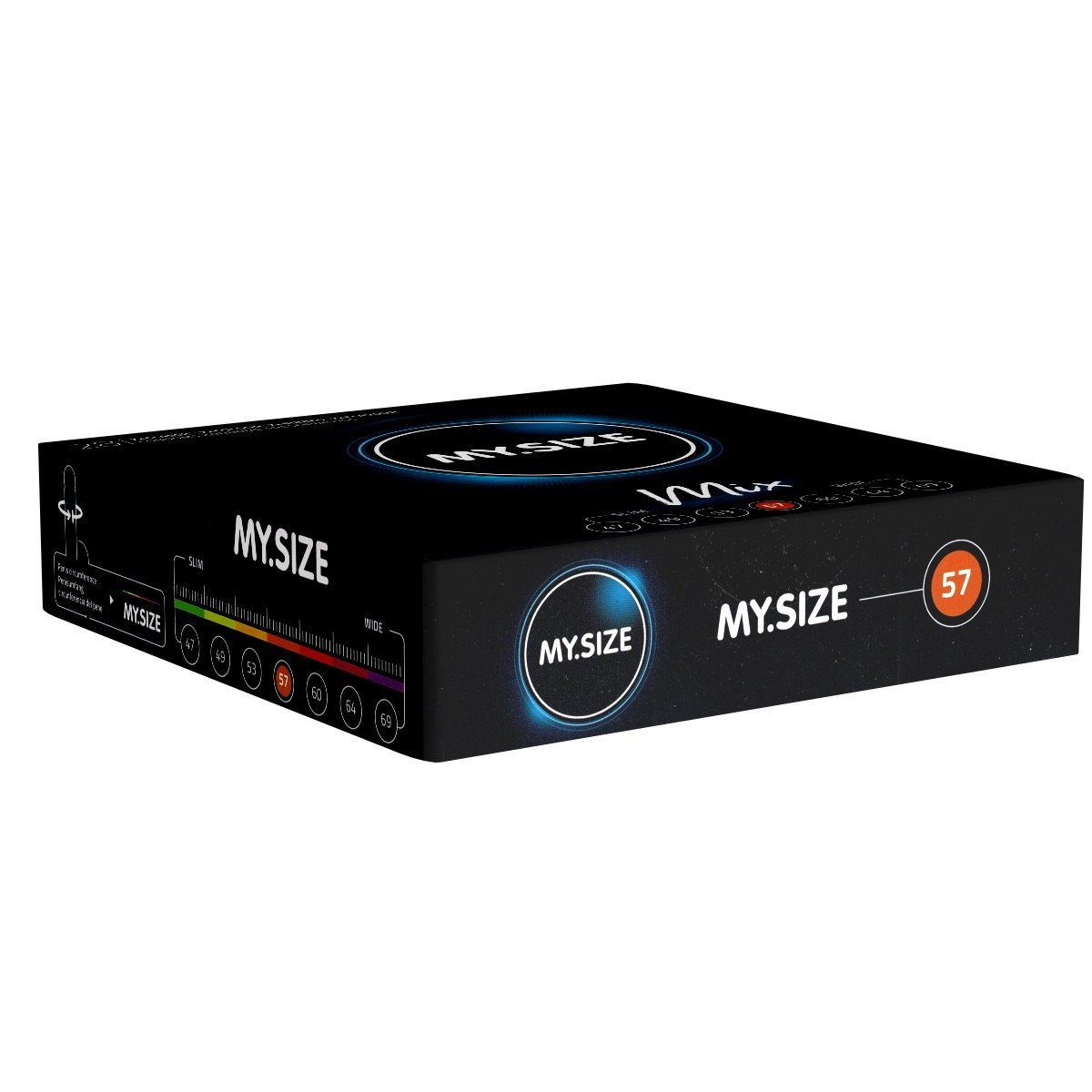 MY.SIZE XXL-Kondome Classic 57 MIX Packung mit, 28 St., im gemischten Sortiment, Kondome für besten Tragekomfort und Sicherheit