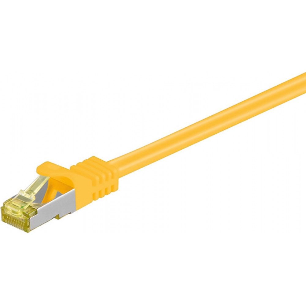 Goobay goobay RJ-45 Patchkabel Cat 6.a S/FTP 3m gelb Netzwerkkabel, RJ-45, CO2-neutraler Versand für umweltbewusste Käufer