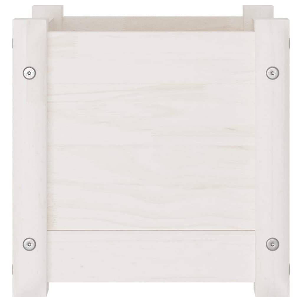 möbelando in (LxBxH: Weiß Kiefer-Massivholz aus 3012749 Blumentopf cm), 31x31x31