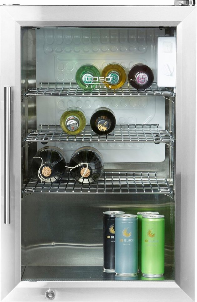 Caso Kühlschrank Barbecue Cooler R 63 L 3 Abstellflächen UV-Filter EEK:G  CASO Design 680, 3-lagiges Isolier-Sicherheitsglas mit UV-Filter für  optimalen Lichtschutz