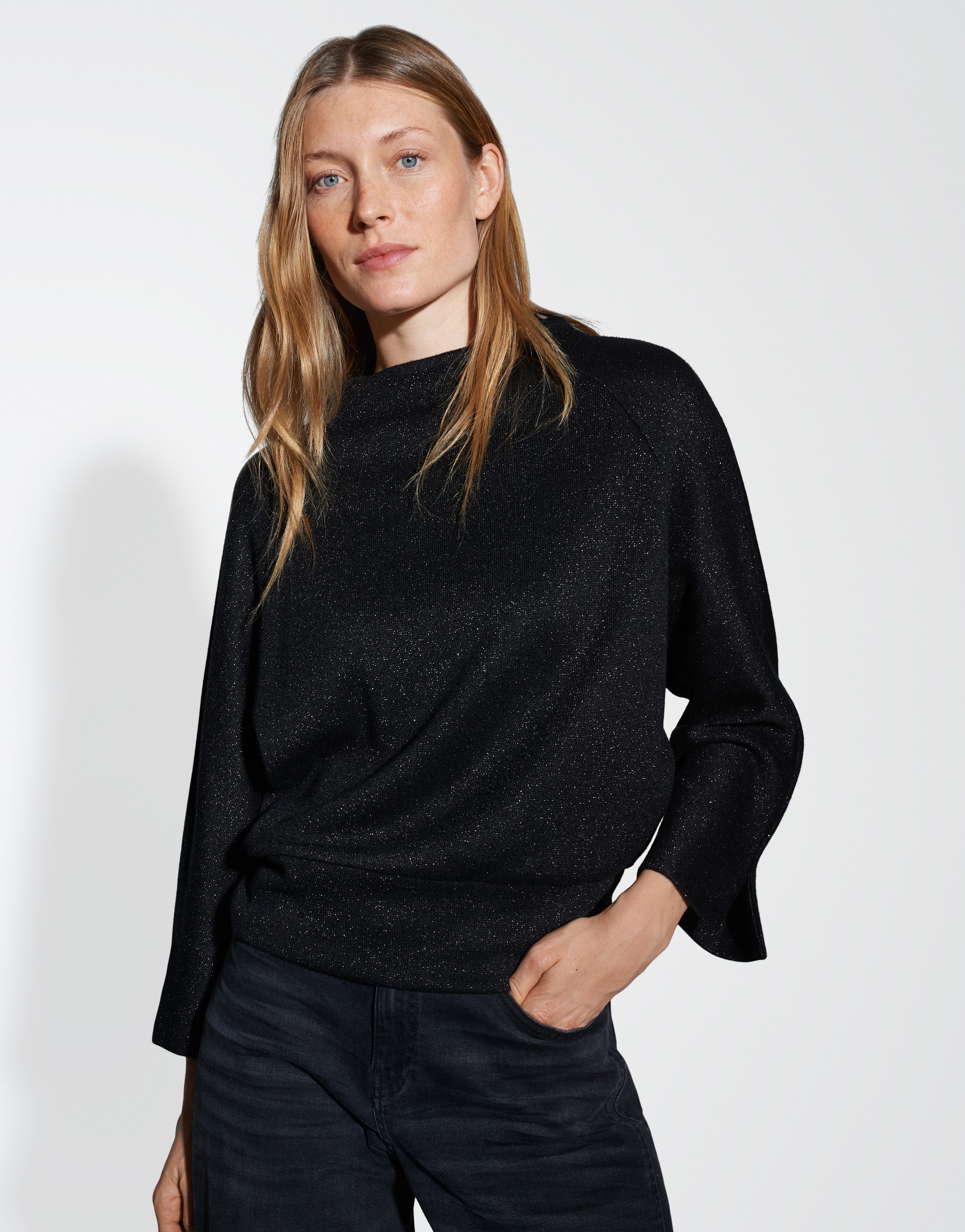 OPUS Sweatshirt GLANTINA Loose mit Glanz günstig online kaufen