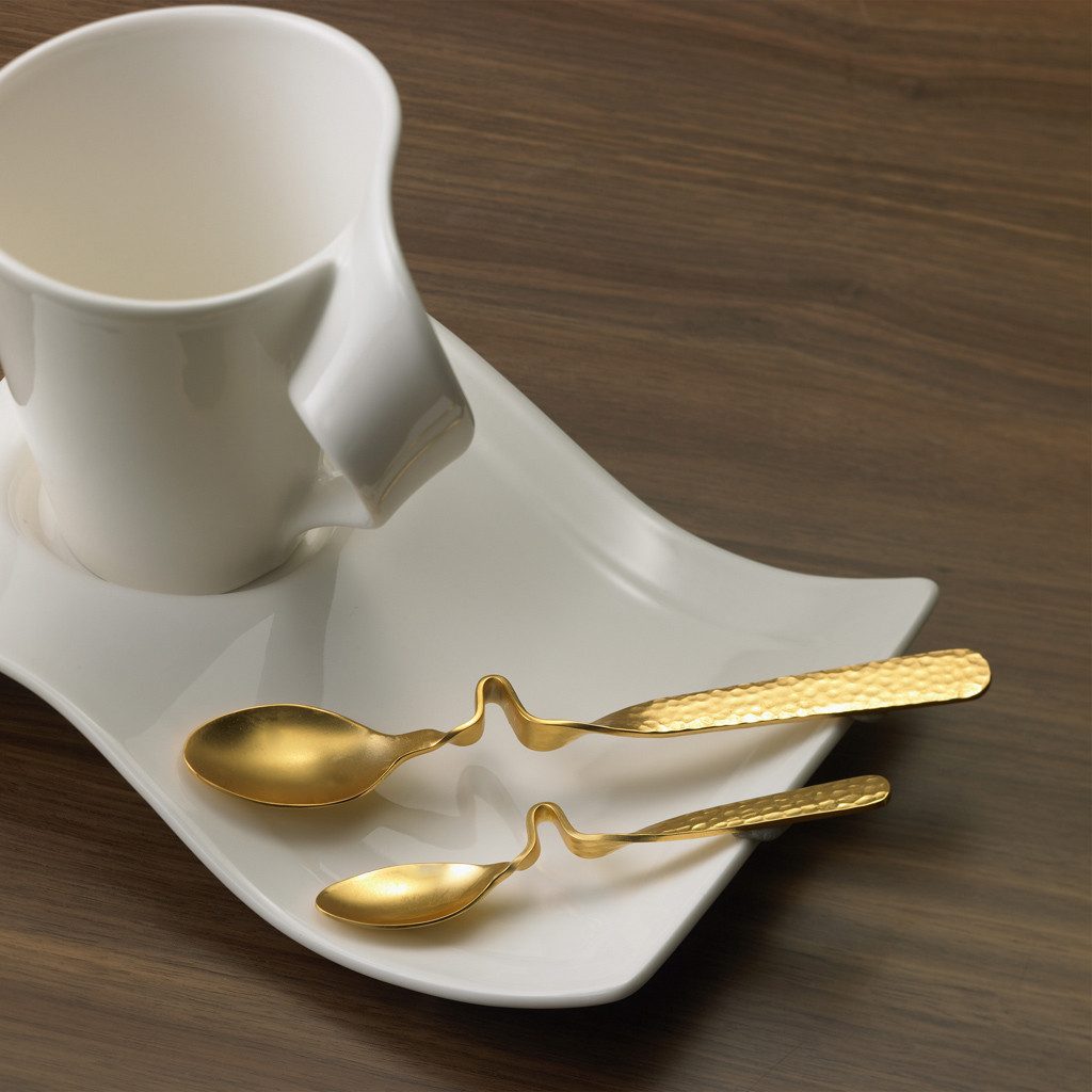 Villeroy & Boch Teelöffel NewWave Kaffeeloeffel (1 Stück), Edelstahl, 1 Stck, spülmaschinenfest