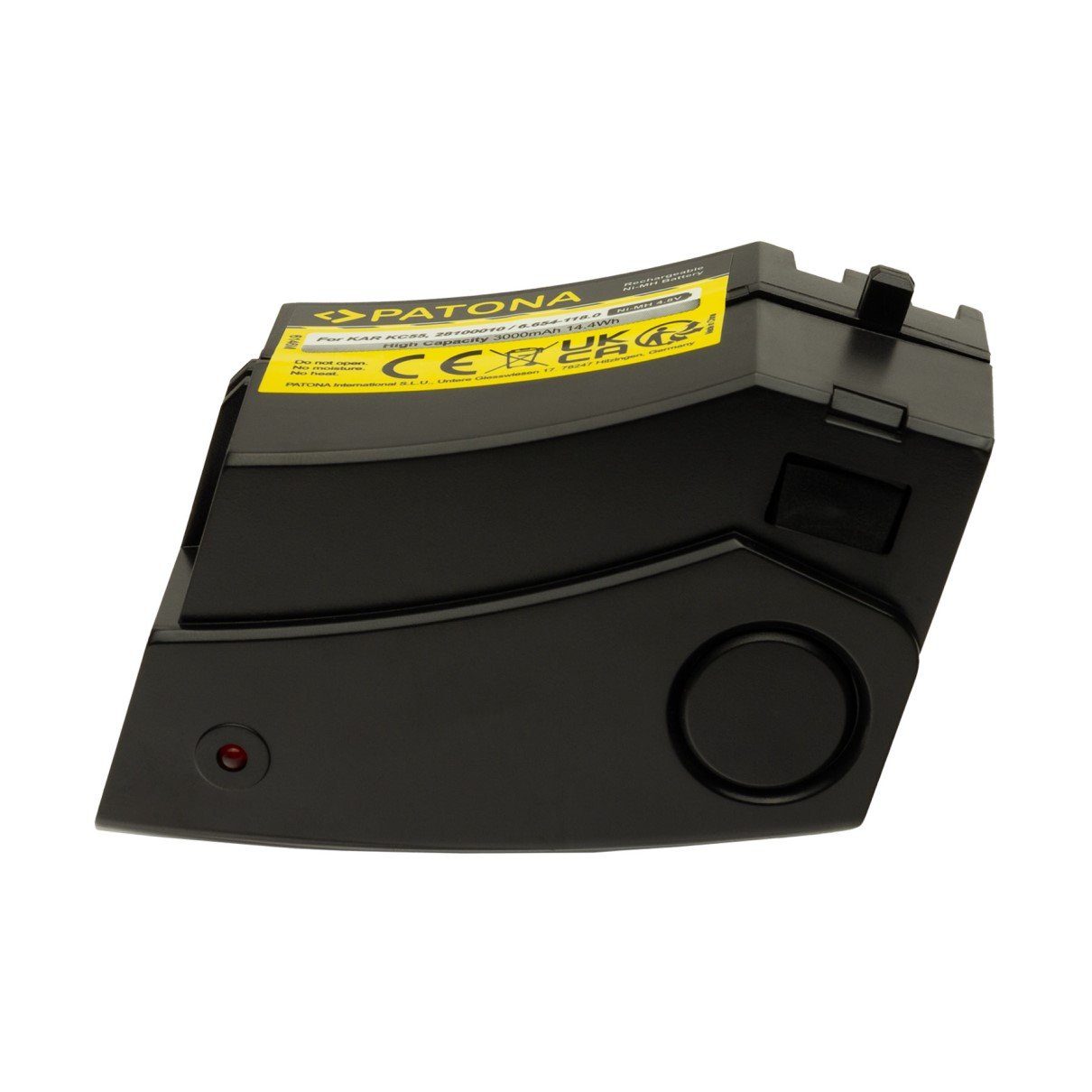 Patona Akku für Kärcher KC55 K55 Pet K65 Staubsauger-Akku Ersatzakku Akku 3000 mAh (4,8 V, 1 St), Plus KB 5