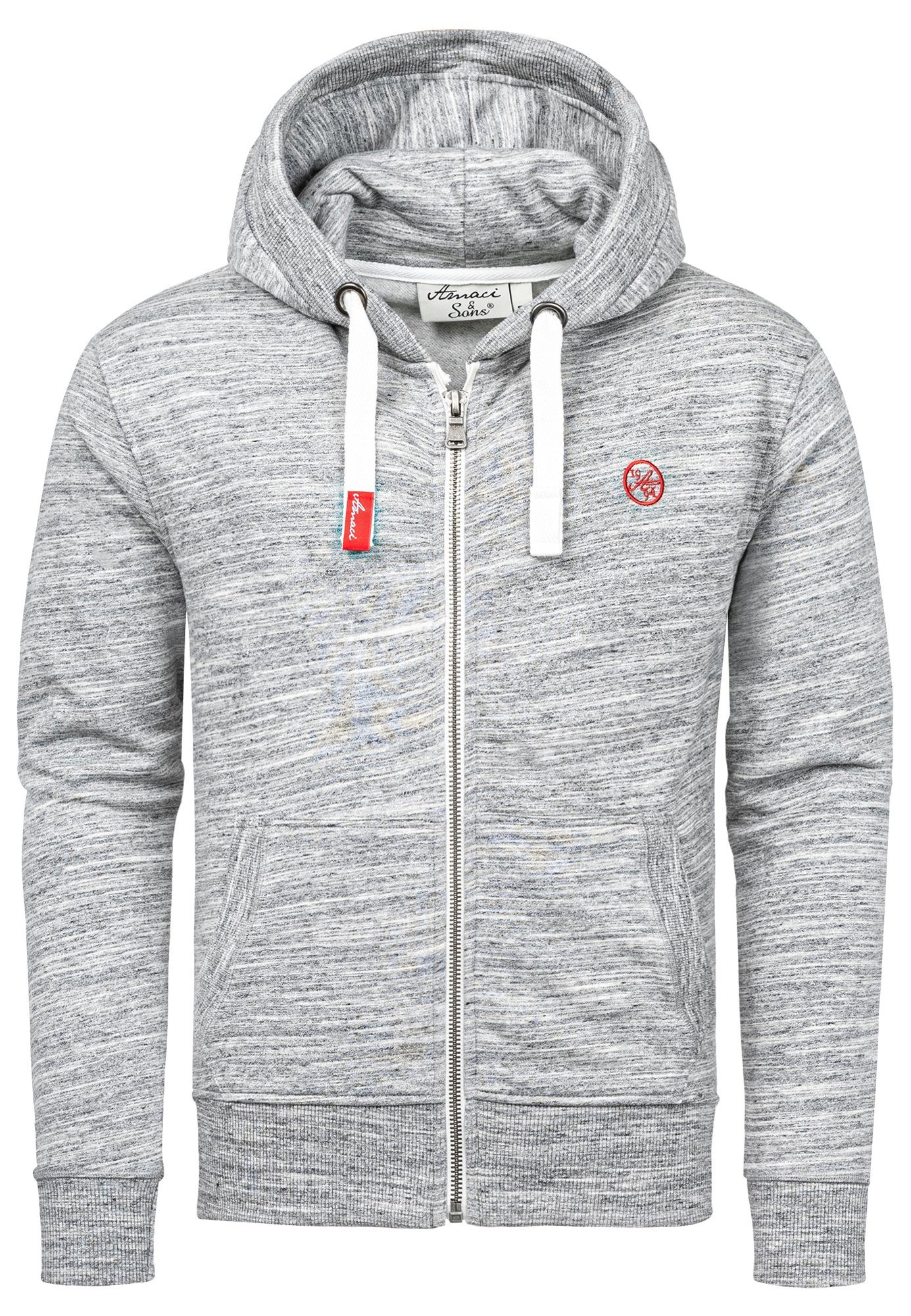 Amaci&Sons Kapuzenpullover MILTON Sweatjacke Herren Kapuzenpullover günstig online kaufen