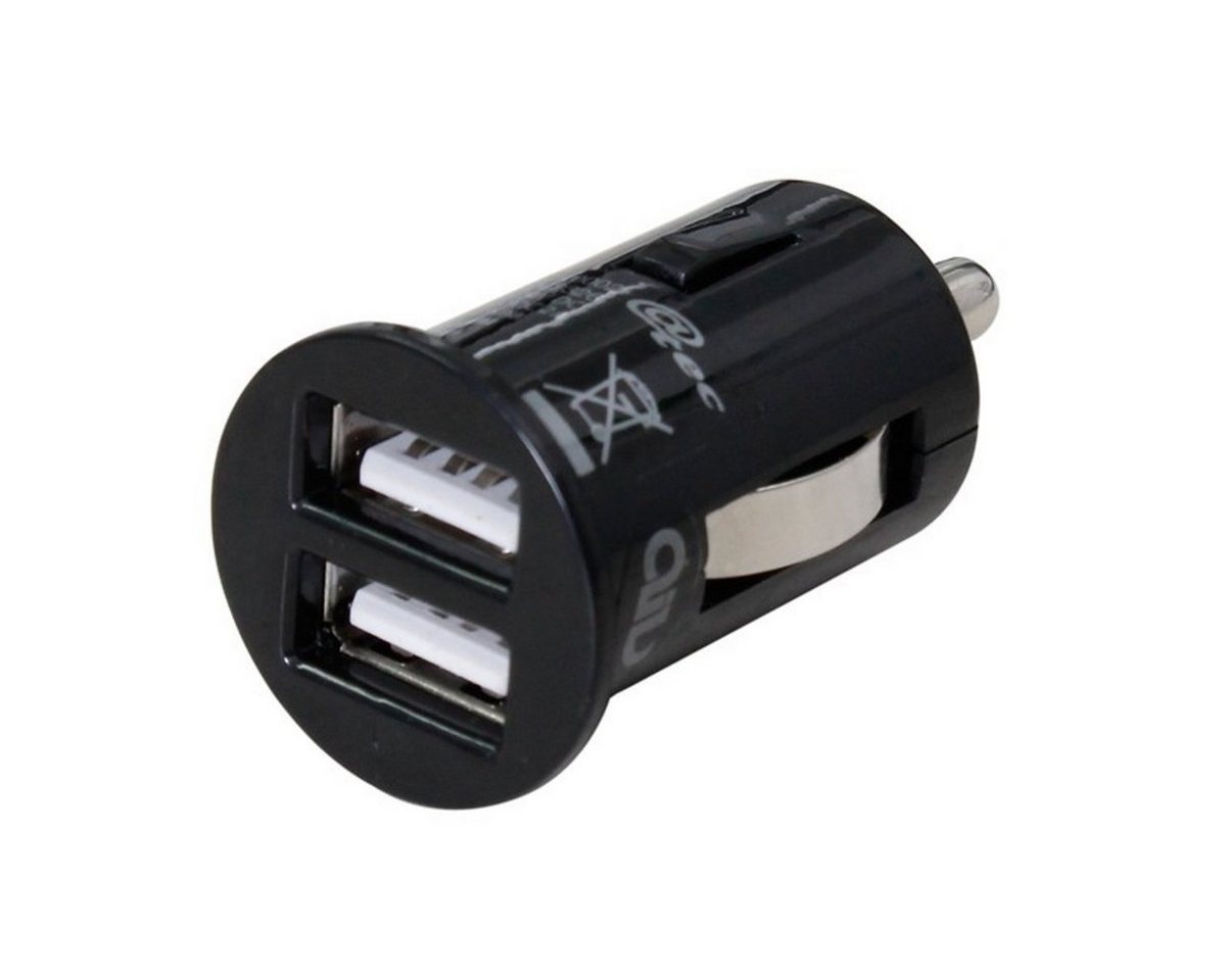 AIV Dual KFZ 4,2A USB Ladegerät 12V 24V Lader Smartphone-Ladegerät (2100 mA, 1x Zigarettenanzünder USB Adapter, Slim Kompakt Lade-Adapter Lader für Handy Smartphone iPhone Navi etc)